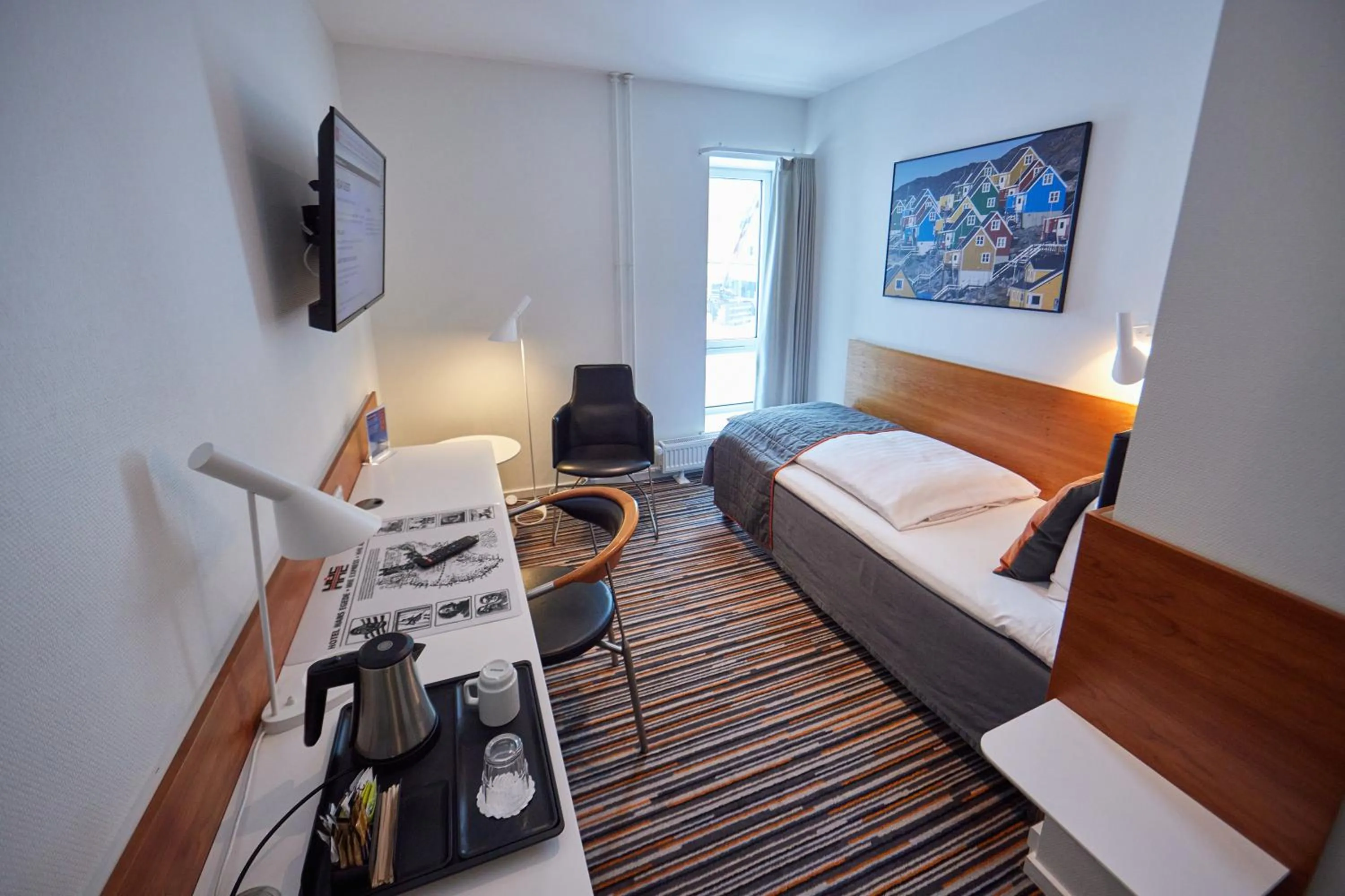 Bedroom, Bed in Hotel Hans Egede