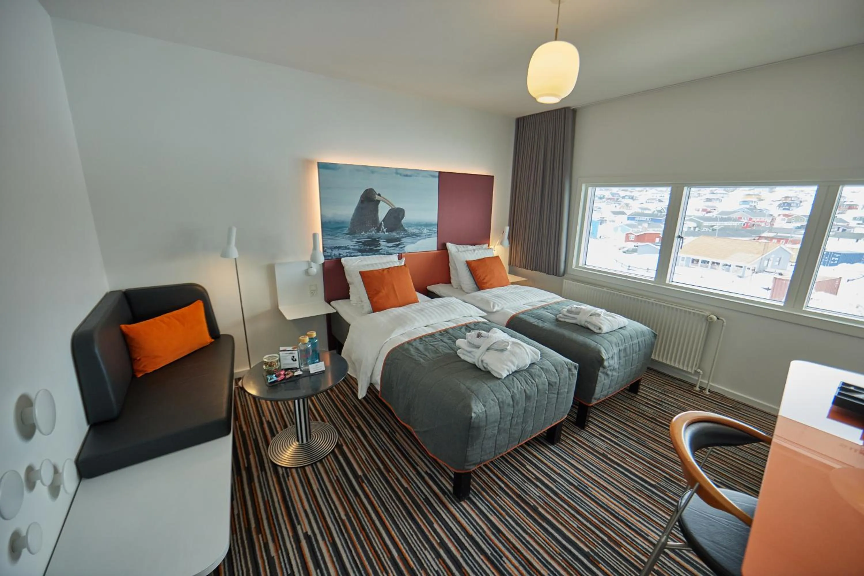 Photo of the whole room, Bed in Hotel Hans Egede