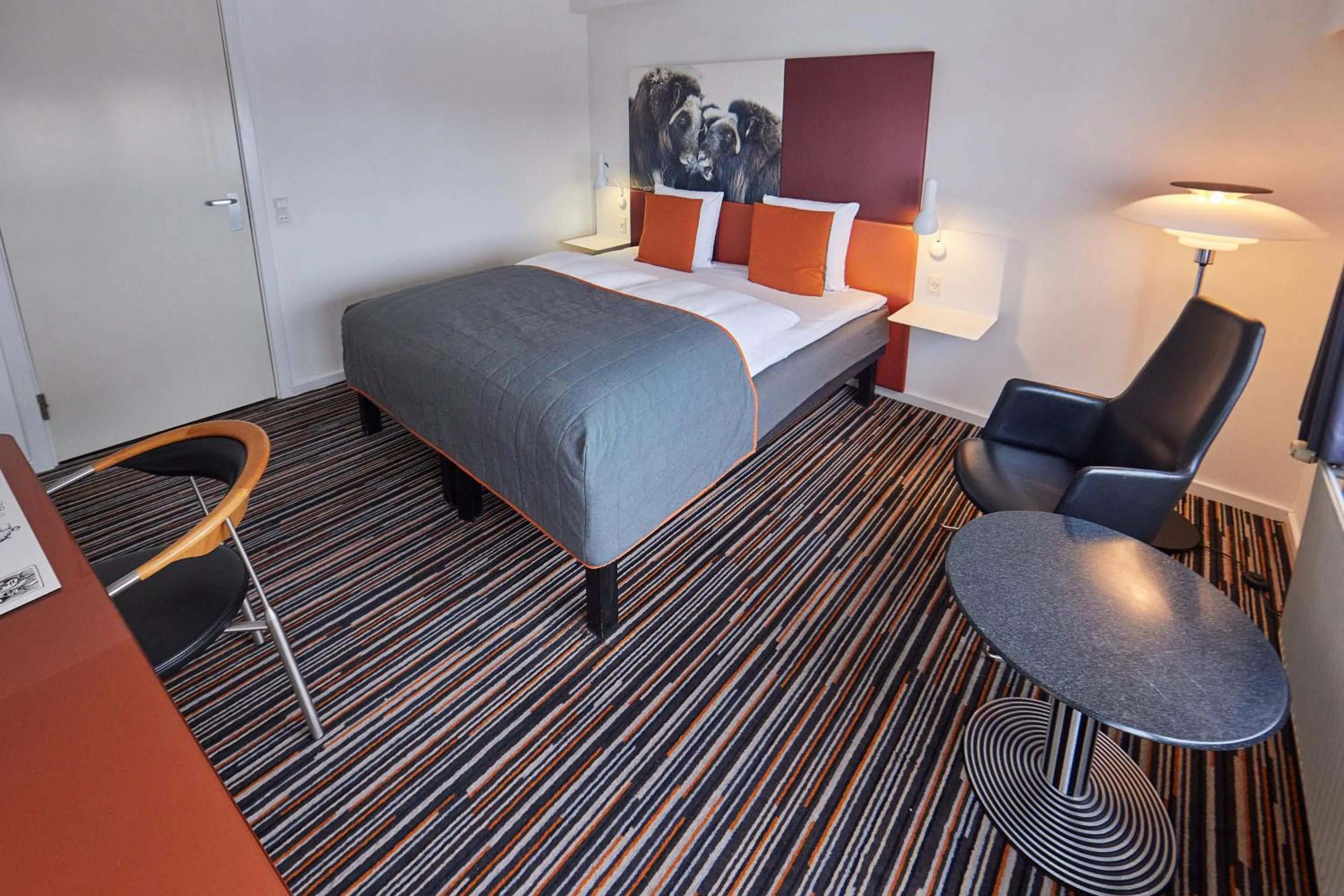 Bedroom, Bed in Hotel Hans Egede