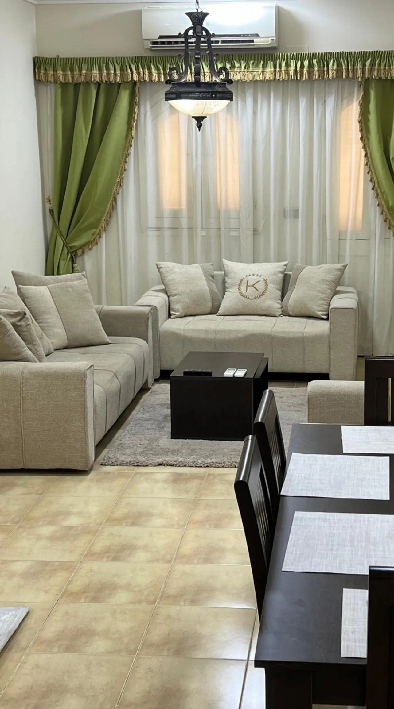 Living room in Karnak Flats