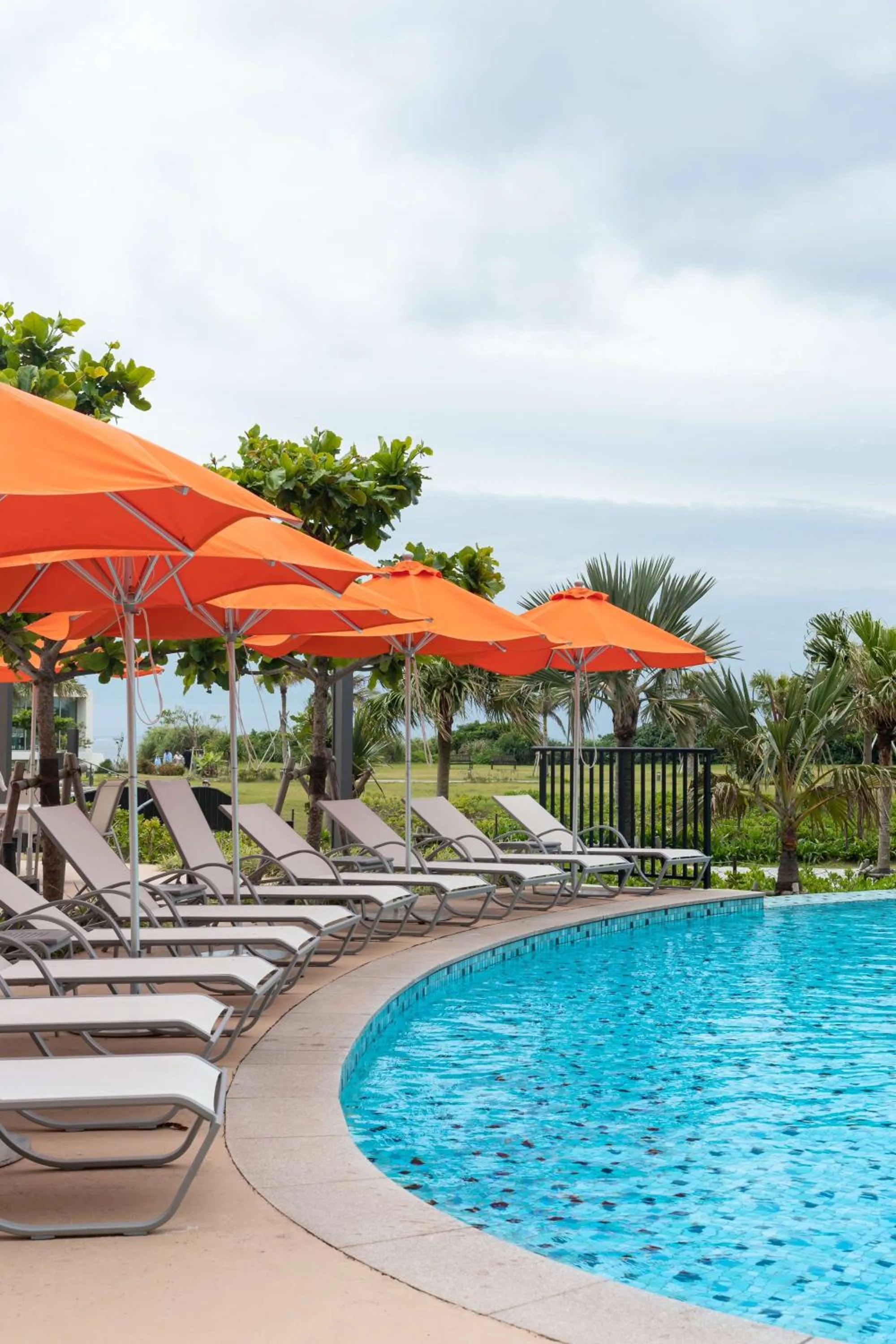 Pool view in Hilton Okinawa Sesoko Resort