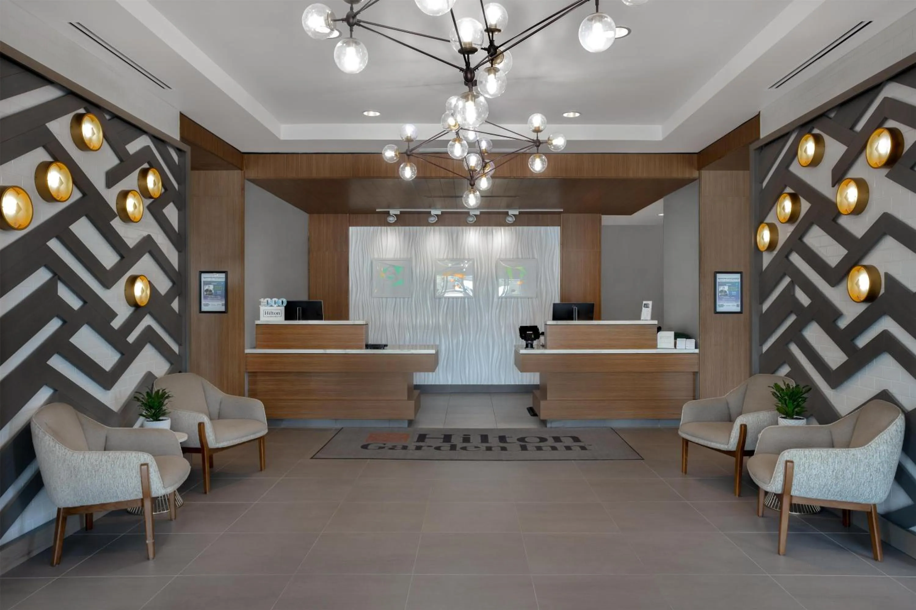 Lobby or reception in Hilton Garden Inn Sudbury, Ontario, Canada