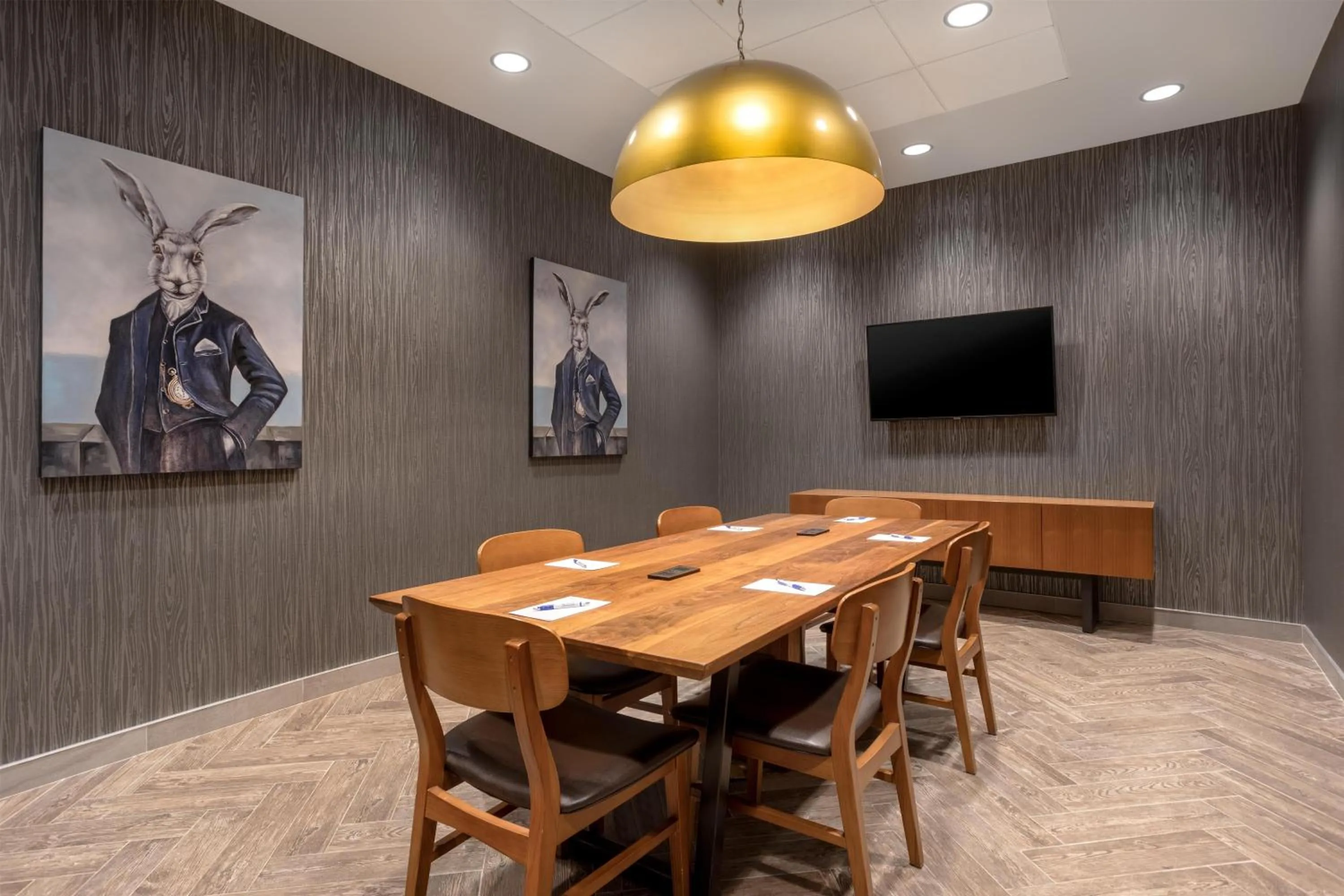 Meeting/conference room in Hilton Garden Inn Sudbury, Ontario, Canada