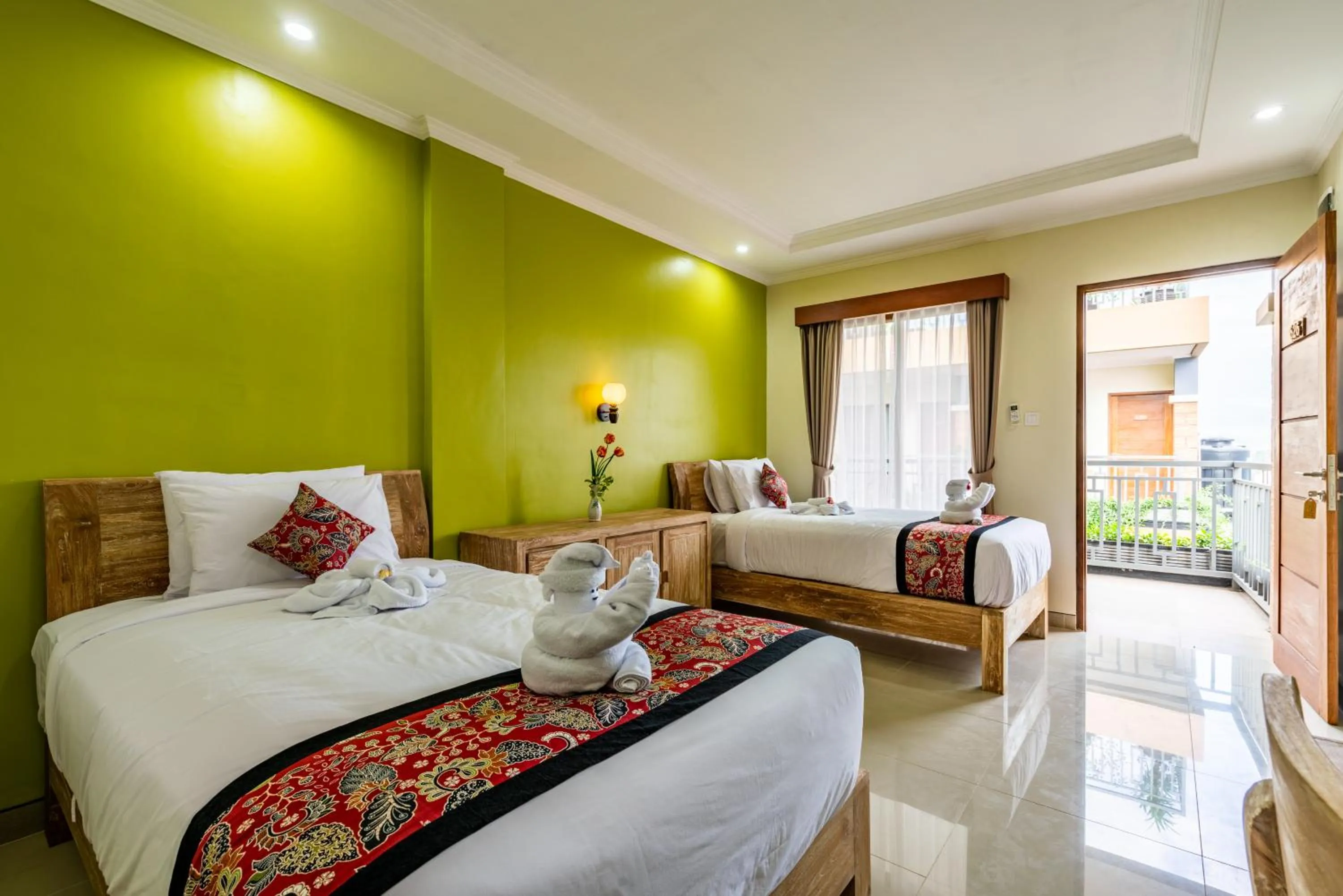 Bed in Mejore Beach Hotel