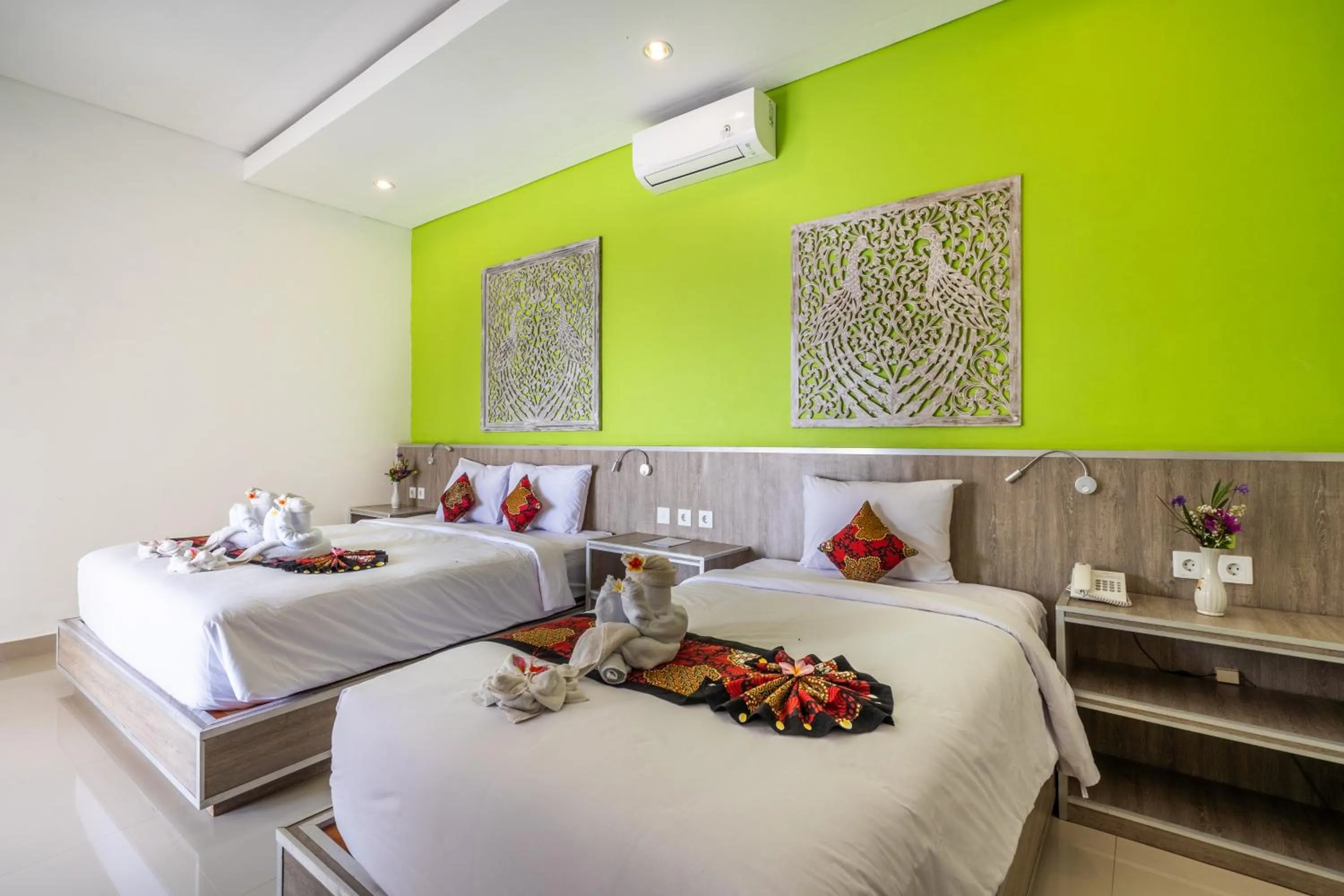 Bed in Mejore Beach Hotel