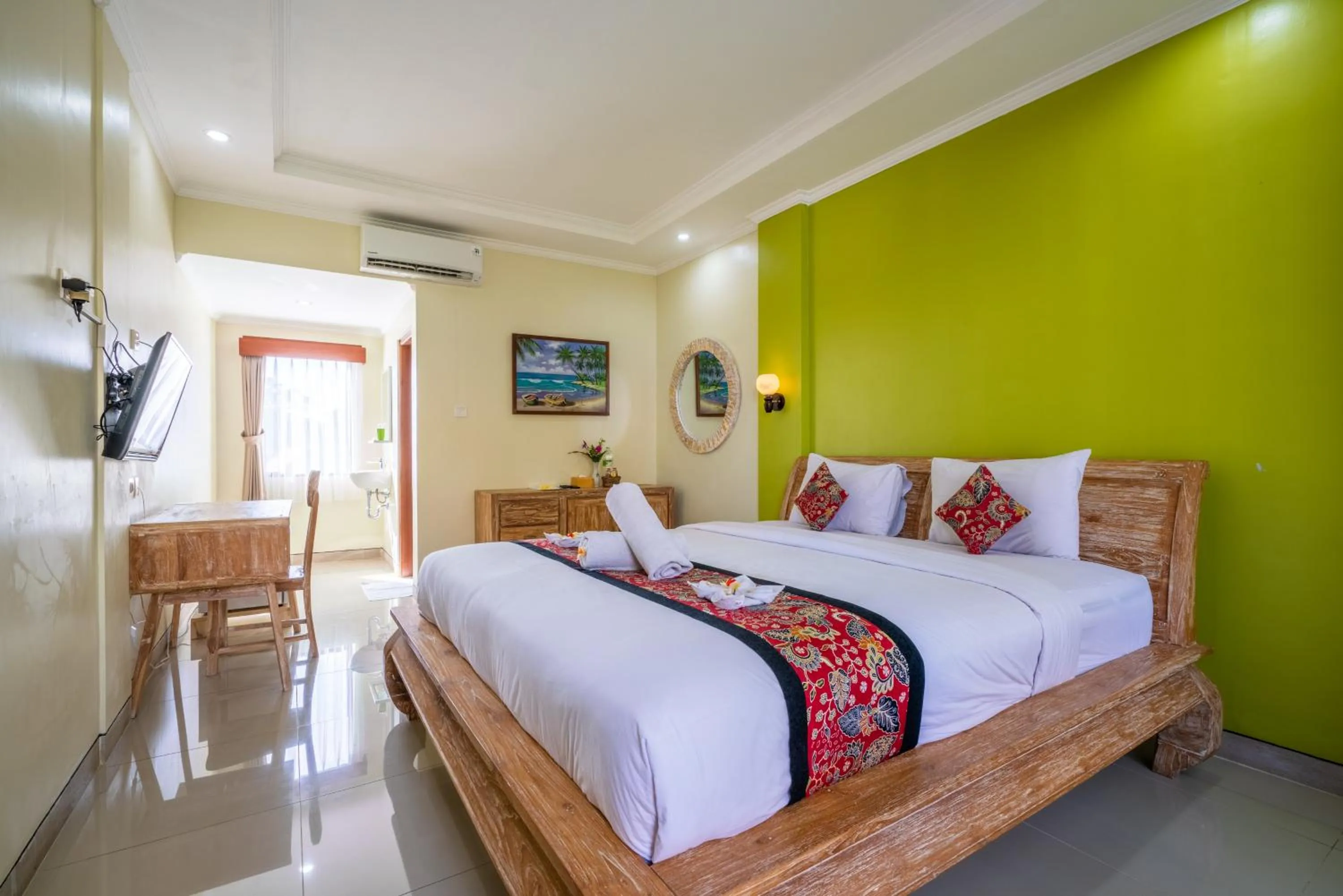 Bed in Mejore Beach Hotel