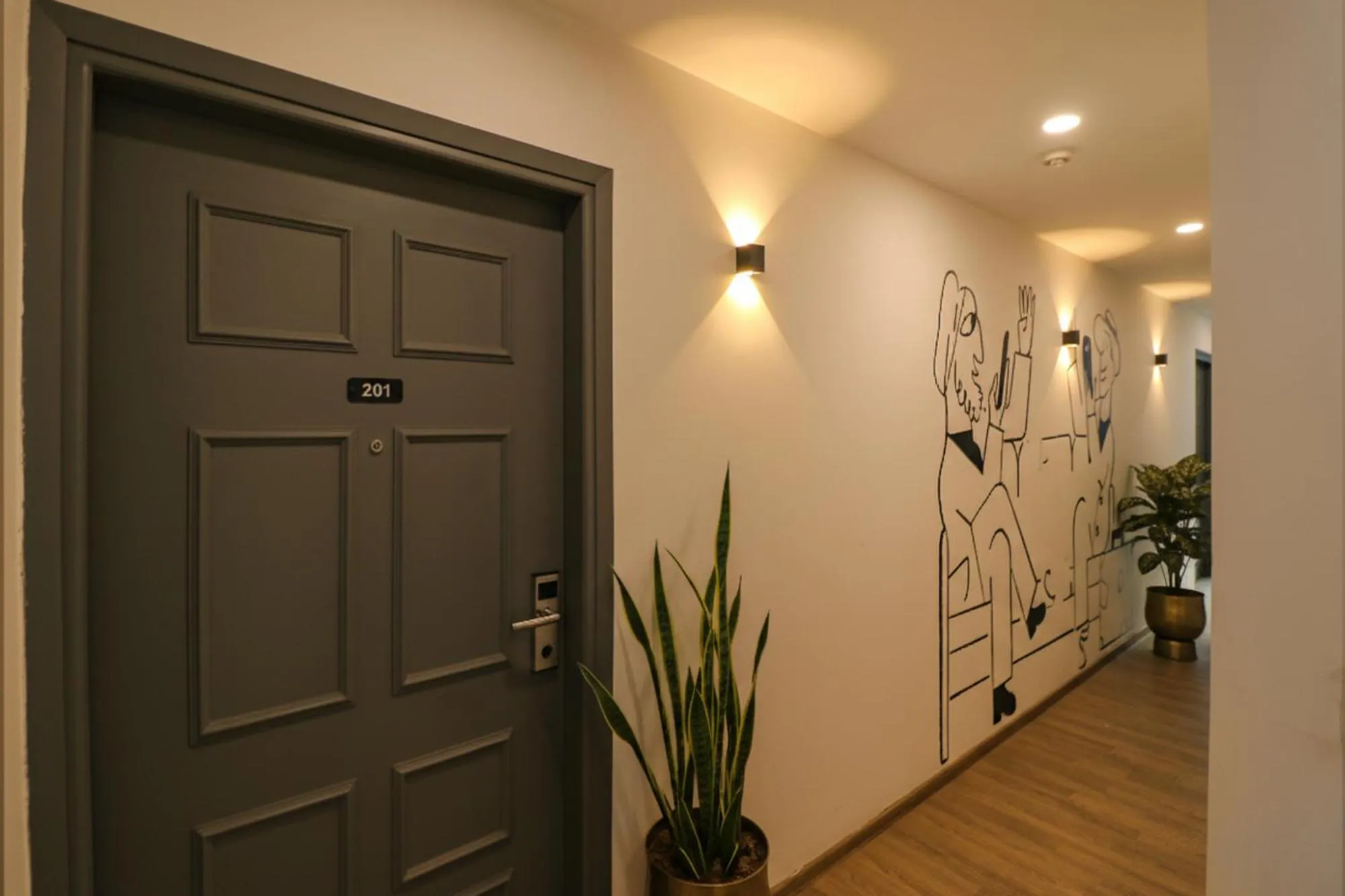 Lobby or reception in FabHotel Hargobind Enclave