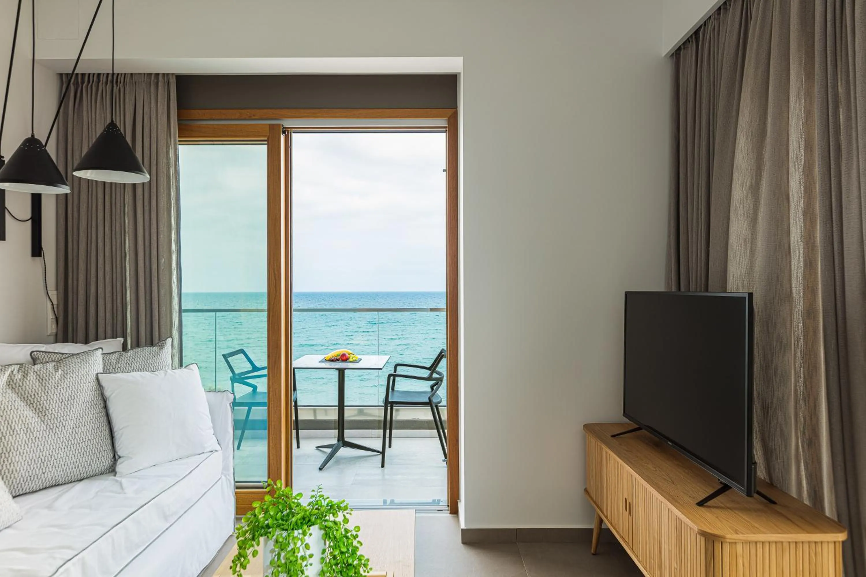 Seating area in North Coast Seaside Suites