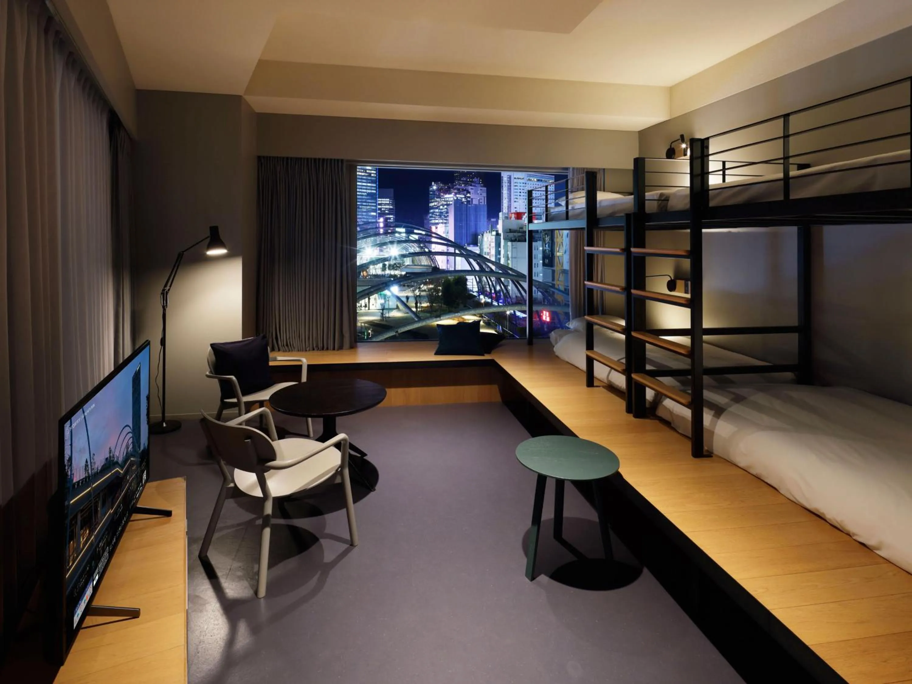 Photo of the whole room, Bed in sequence MIYASHITA PARK - Shibuya