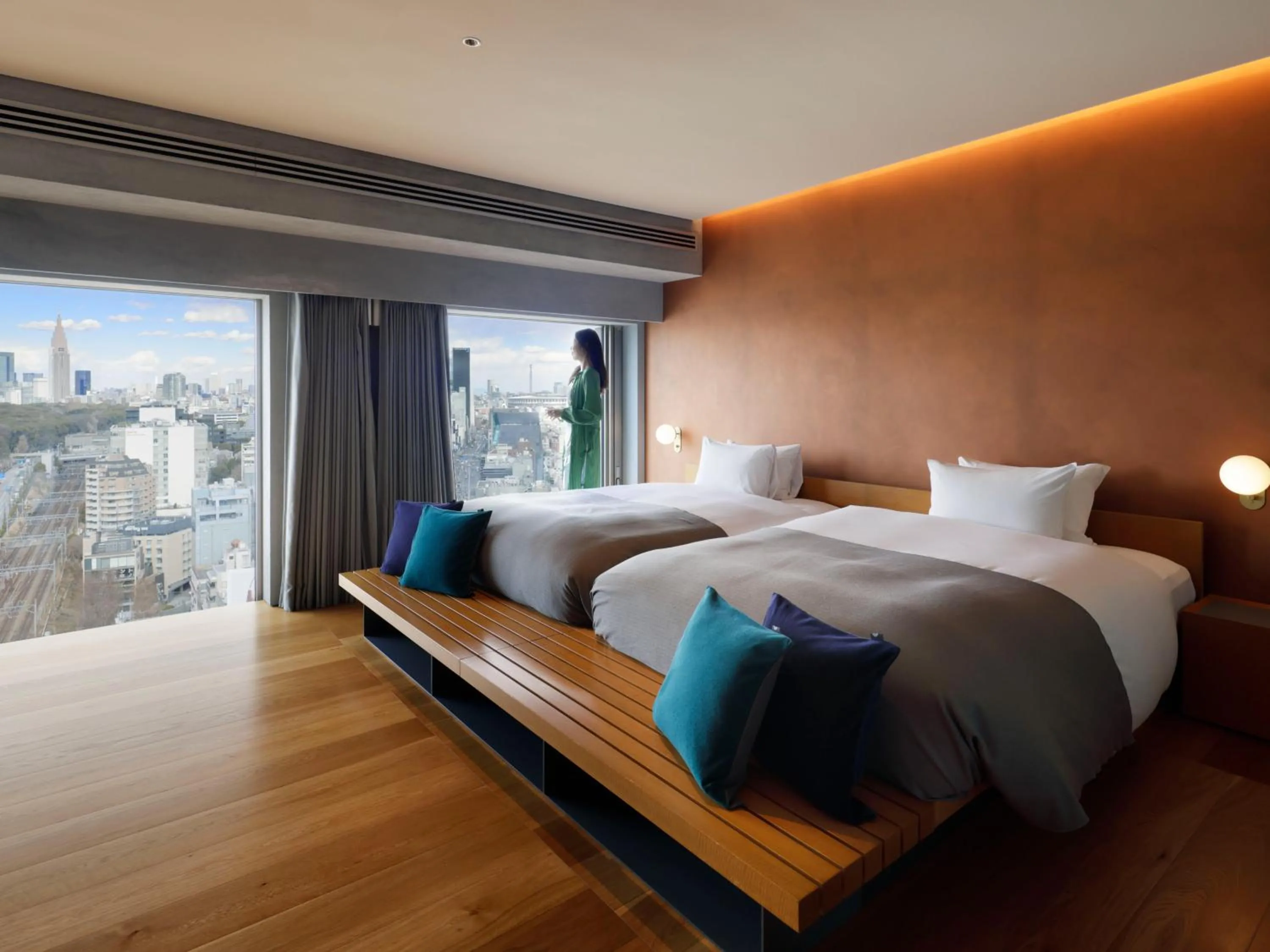 Photo of the whole room, Bed in sequence MIYASHITA PARK - Shibuya