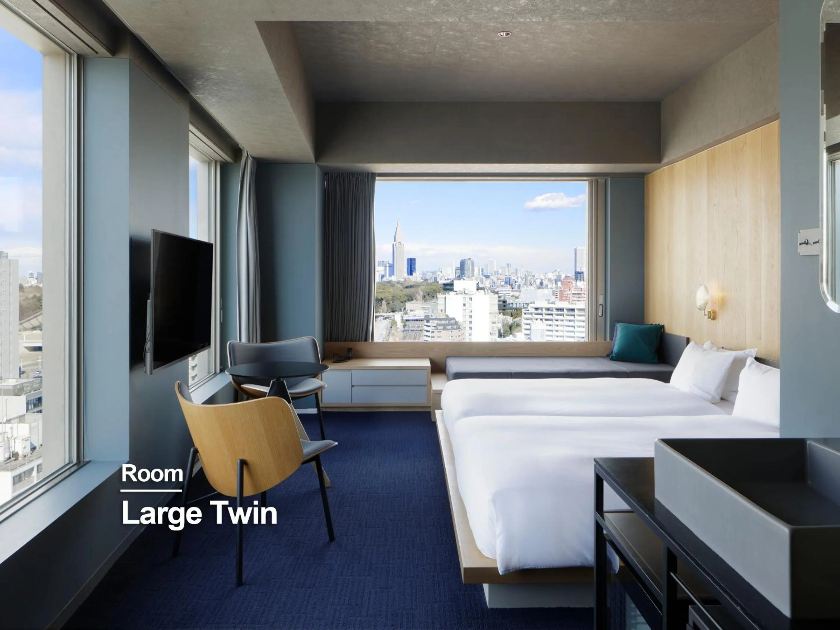 Photo of the whole room, Bed in sequence MIYASHITA PARK - Shibuya