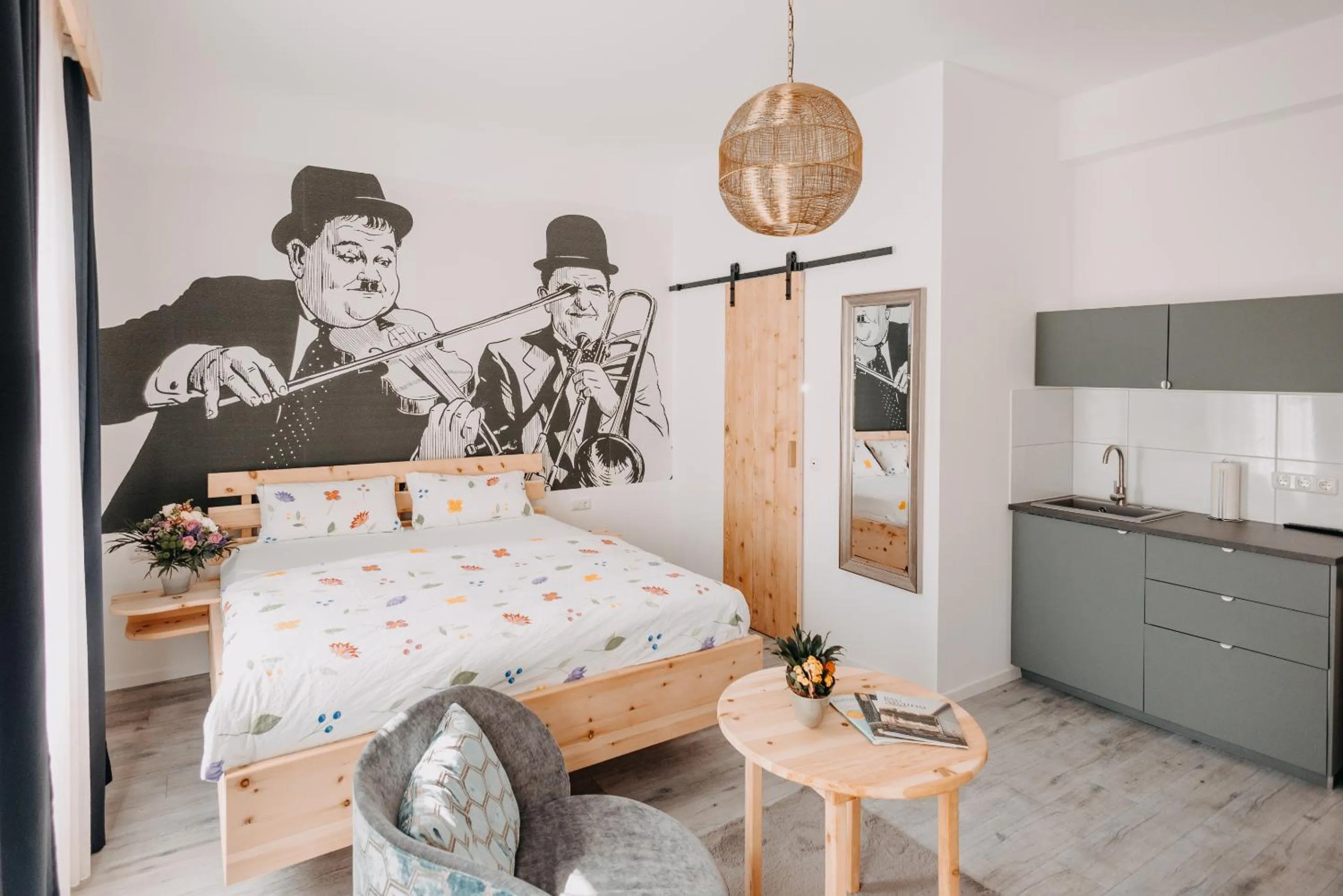 Bedroom, Bed in Aparthotel Arabella Bad Nauheim