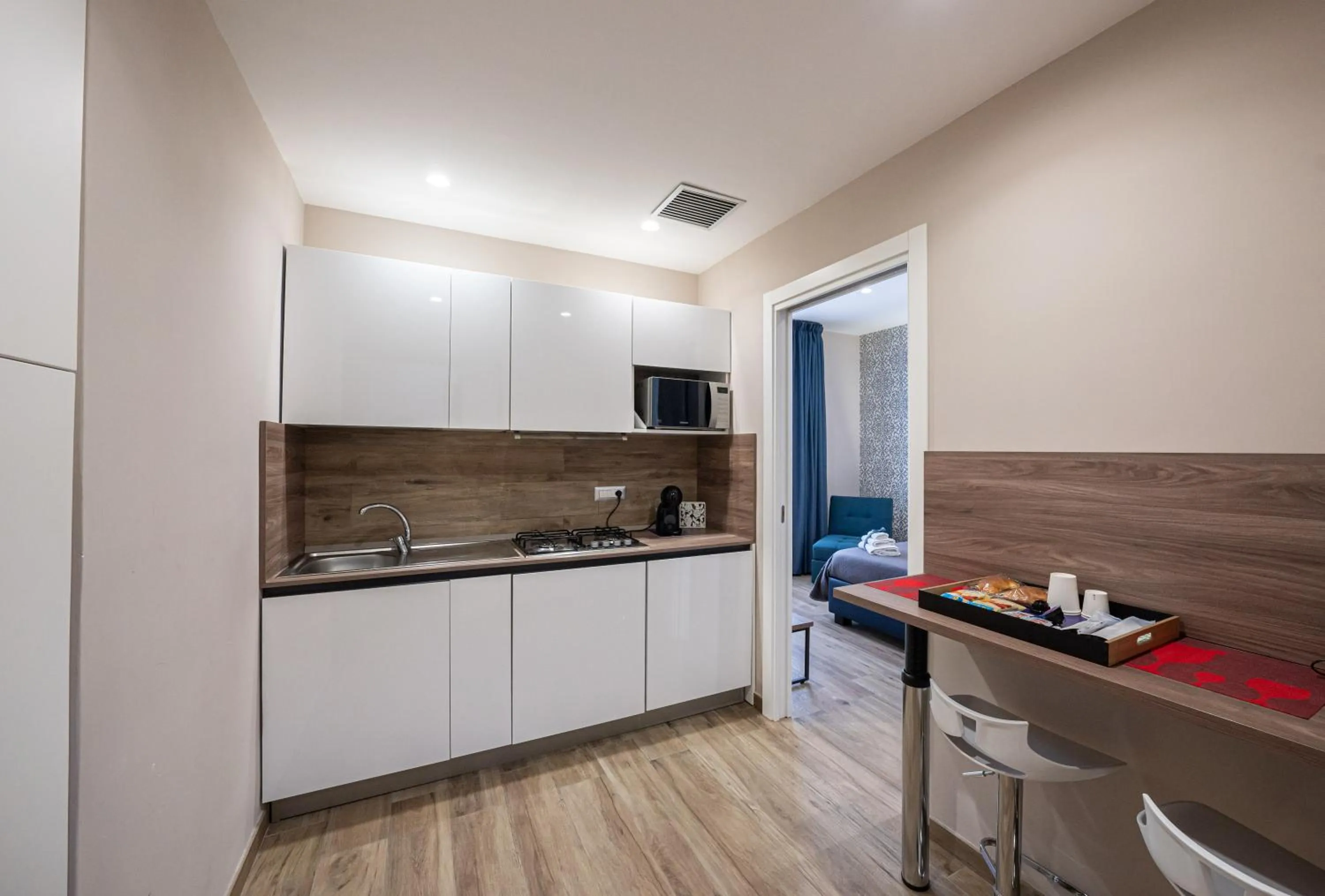 kitchen in Famalu apartments