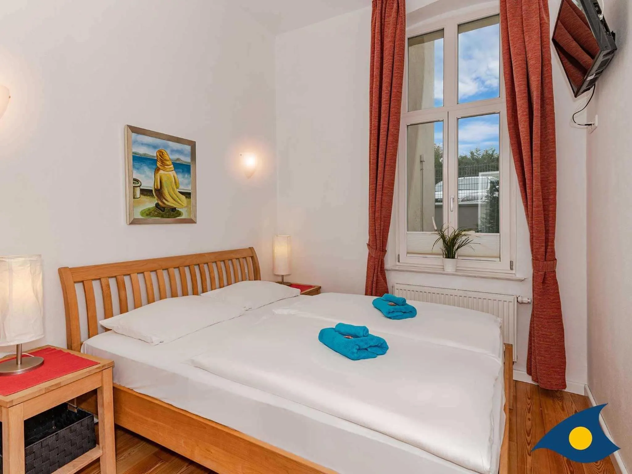 Bed in Villa Frisia Whg 22