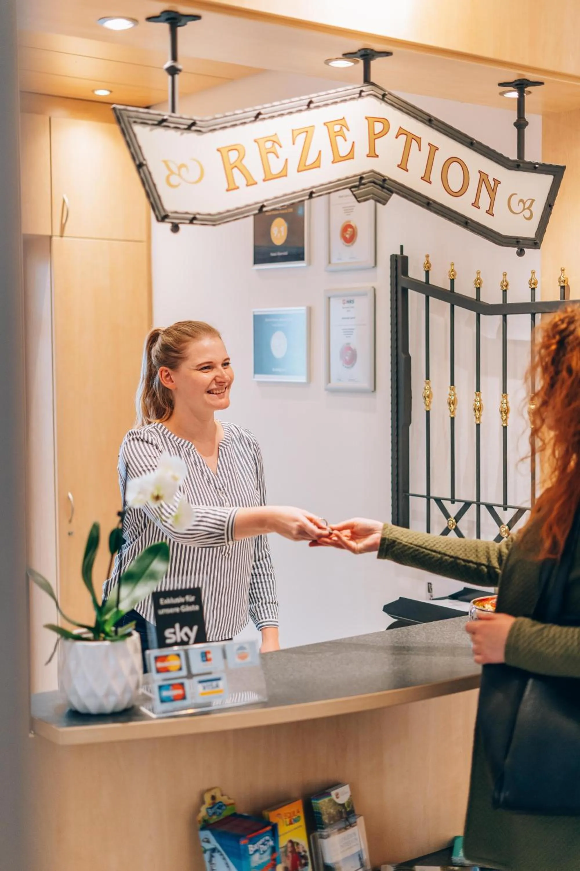 Lobby or reception in Hotel Abenstal