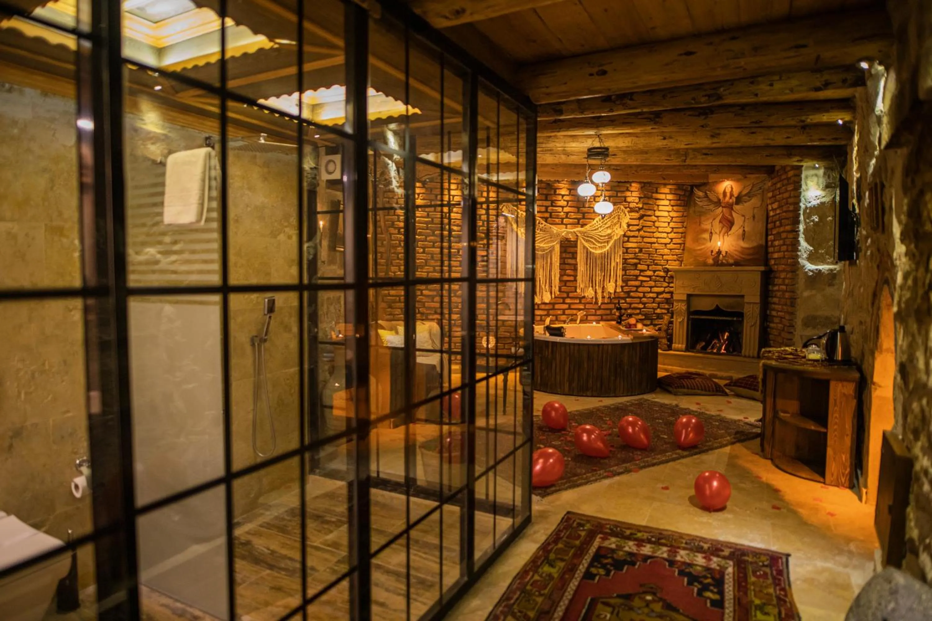 Shower in Casia Cave Suites