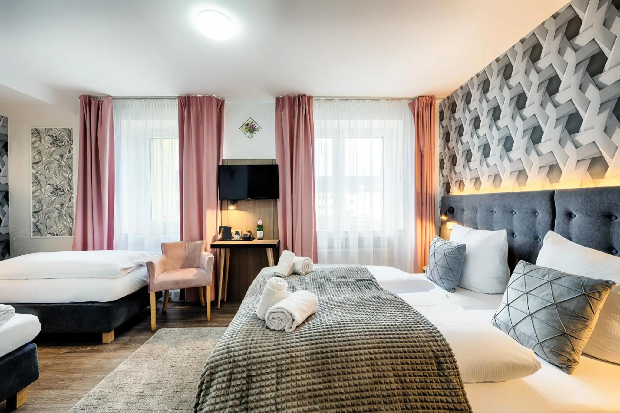 Photo of the whole room, Bed in Home Hotel