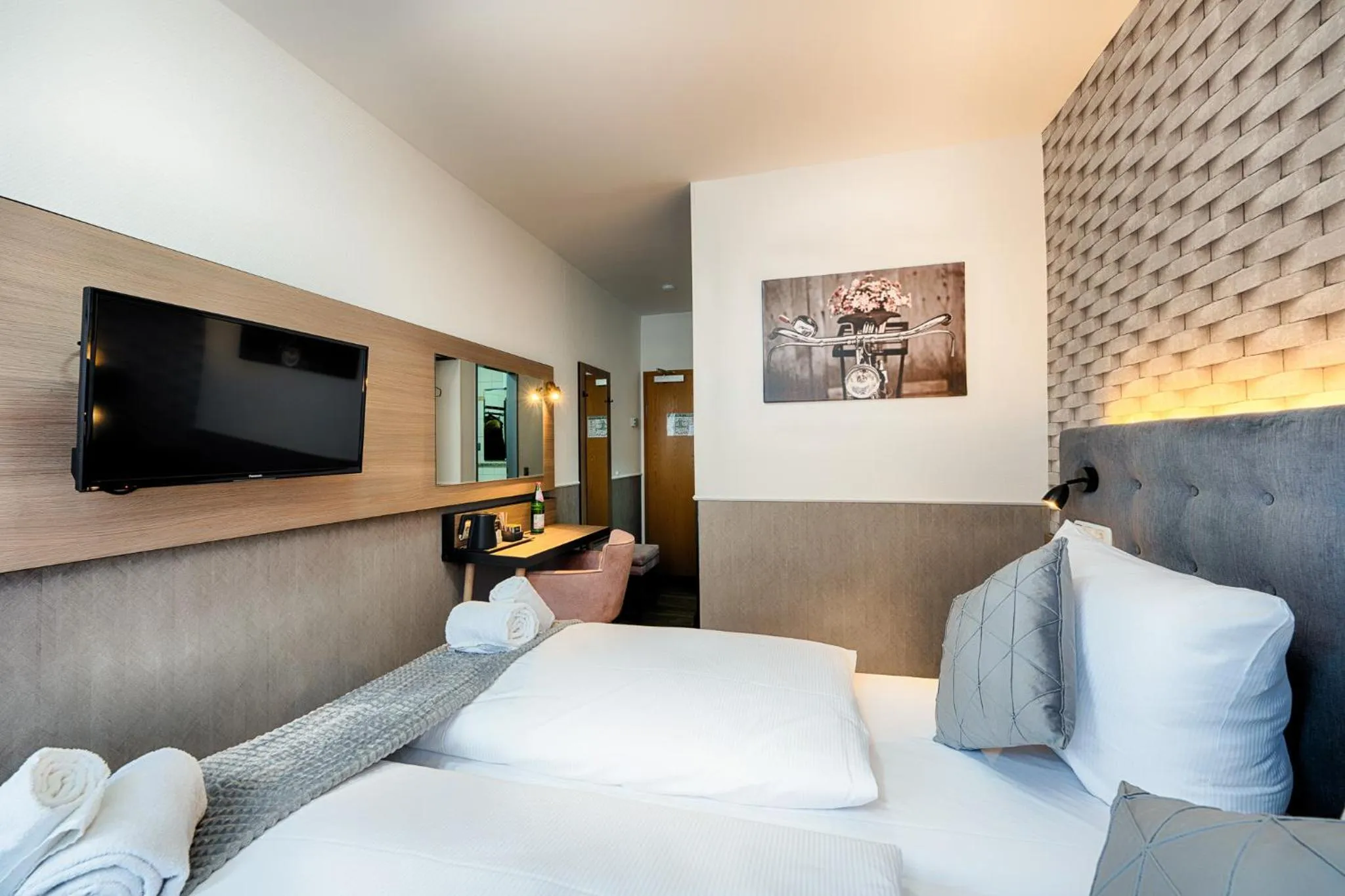 Photo of the whole room, Bed in Home Hotel