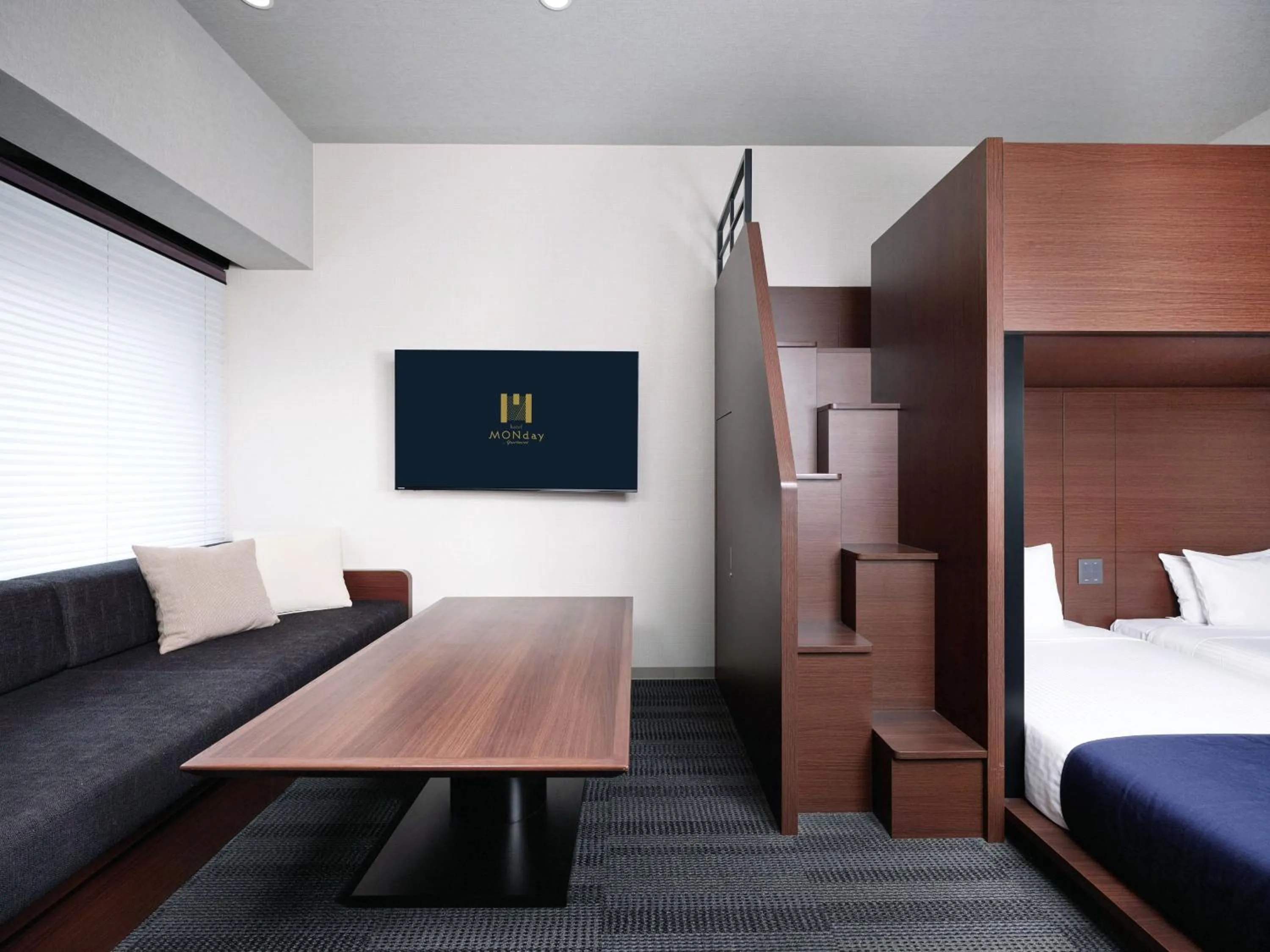 Bed in MONday Apart Ueno Shinokachimachi