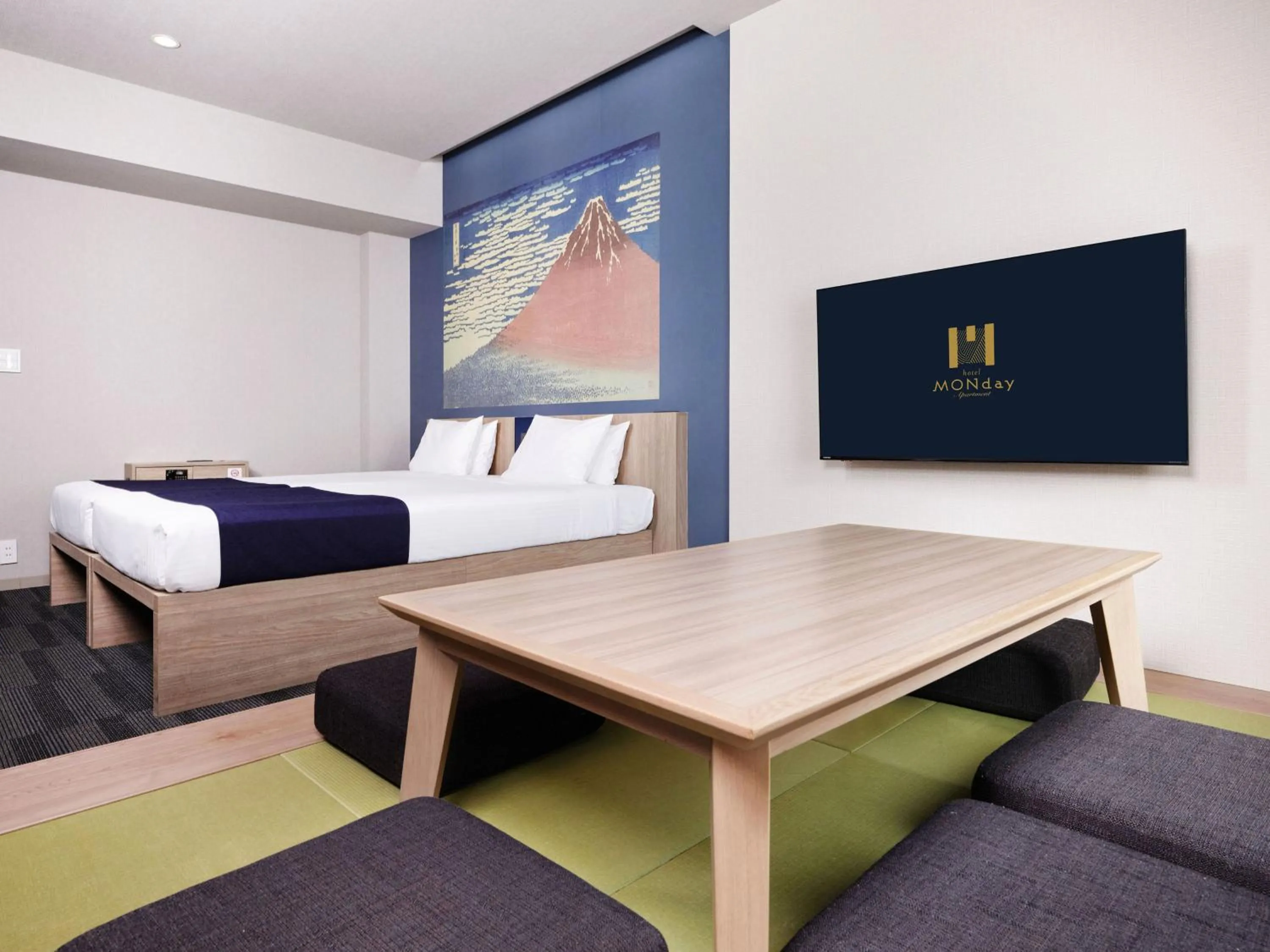 Photo of the whole room, Bed in MONday Apart Ueno Shinokachimachi