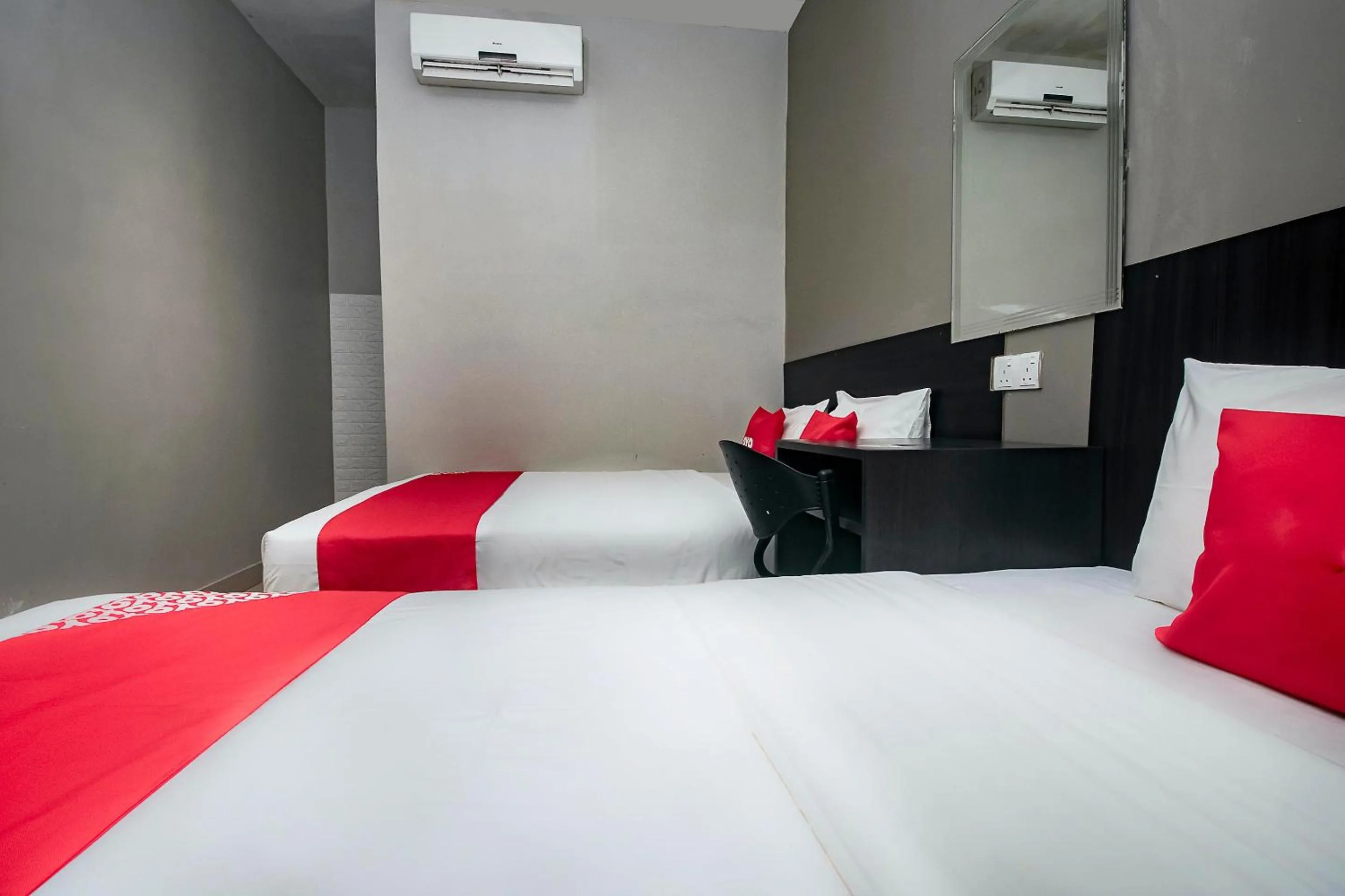 Bedroom, Bed in Hotel O Nice Stay Three Six Five Services