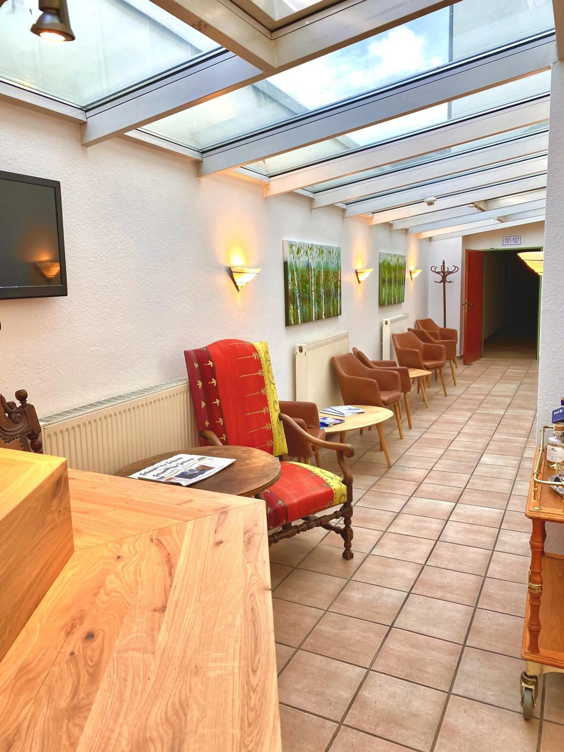 Lobby or reception in Hotel Garni Rebgarten