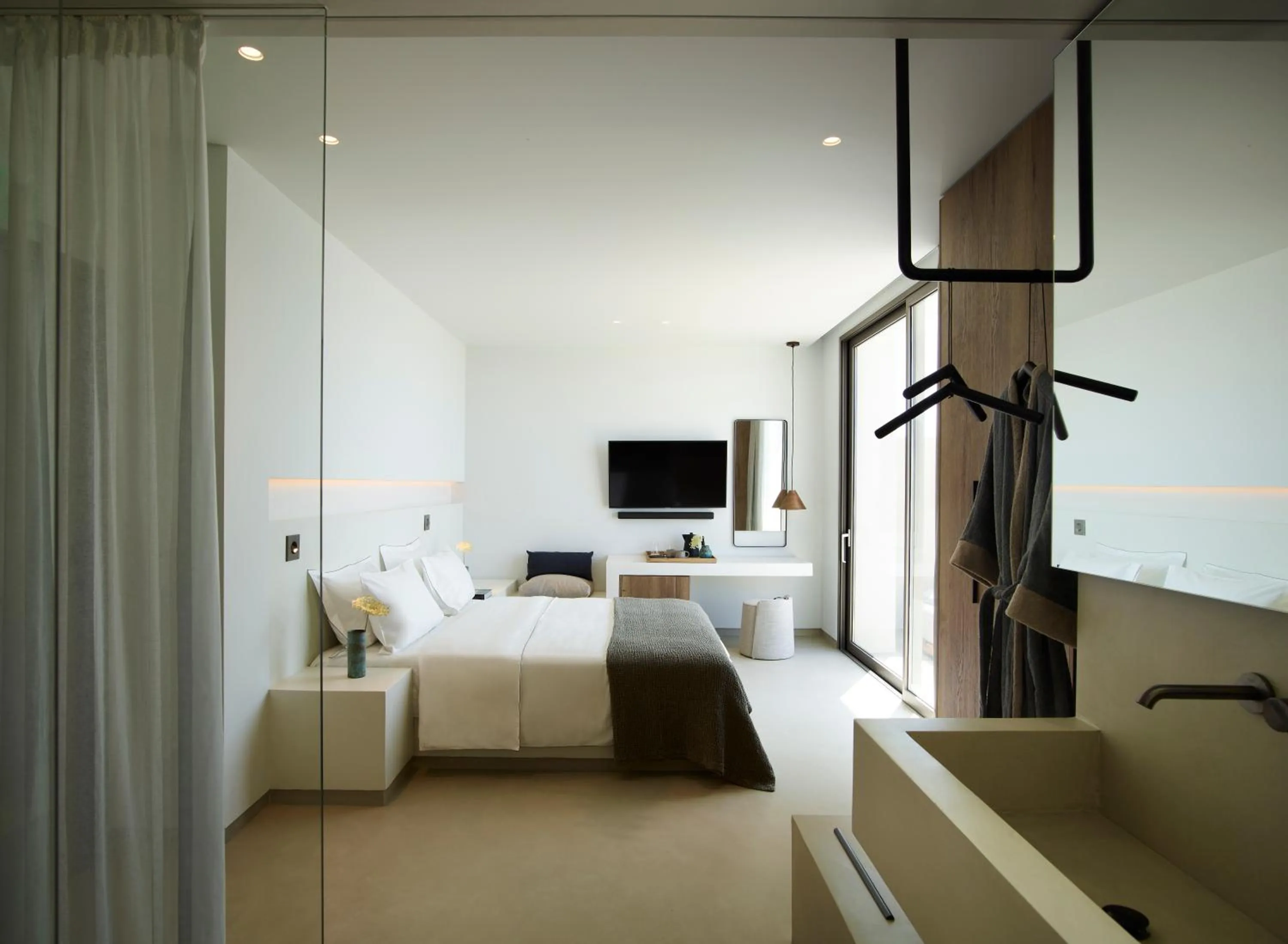 Bed in Domes White Coast Milos, Adults Only