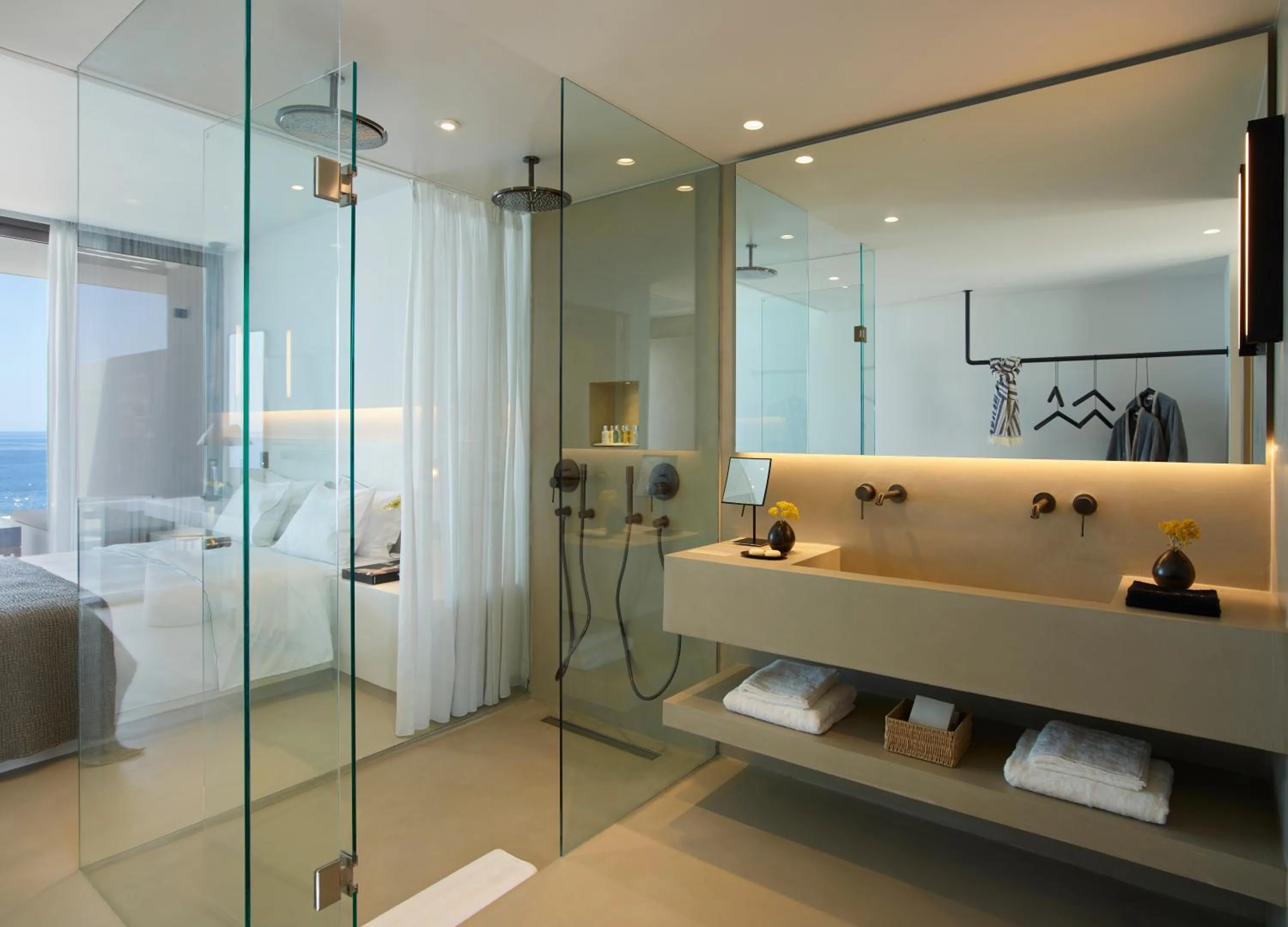 Shower in Domes White Coast Milos, Adults Only