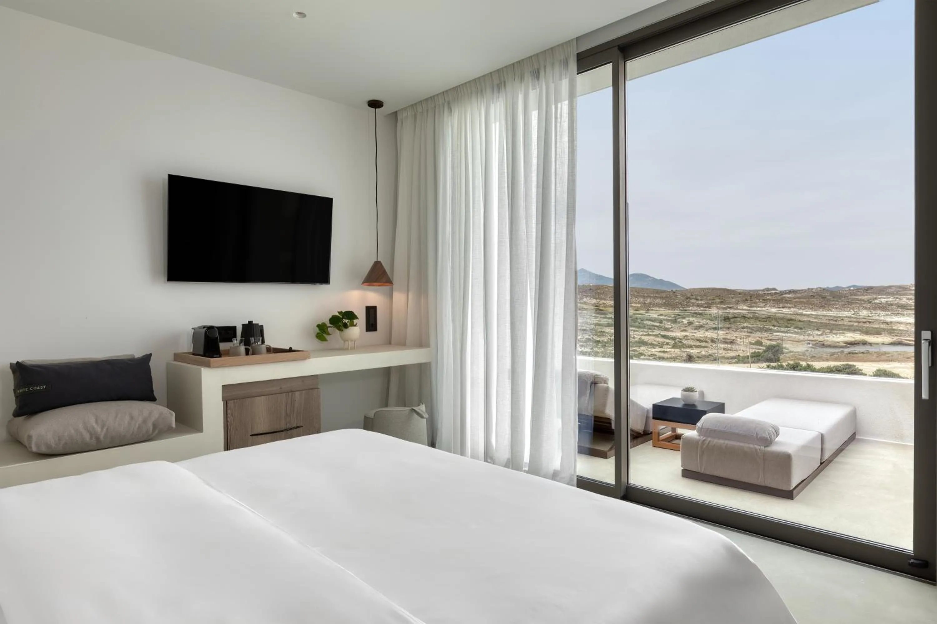 Bed in Domes White Coast Milos, Adults Only