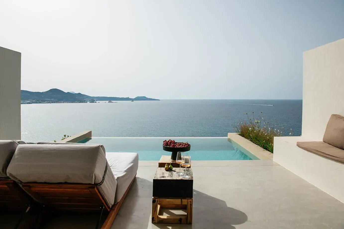 Deluxe Suite Sea View with Private Pool in Domes White Coast Milos, Adults Only Deluxe Suite Sea View with Private Pool in Domes White Coast Milos, Adults Only