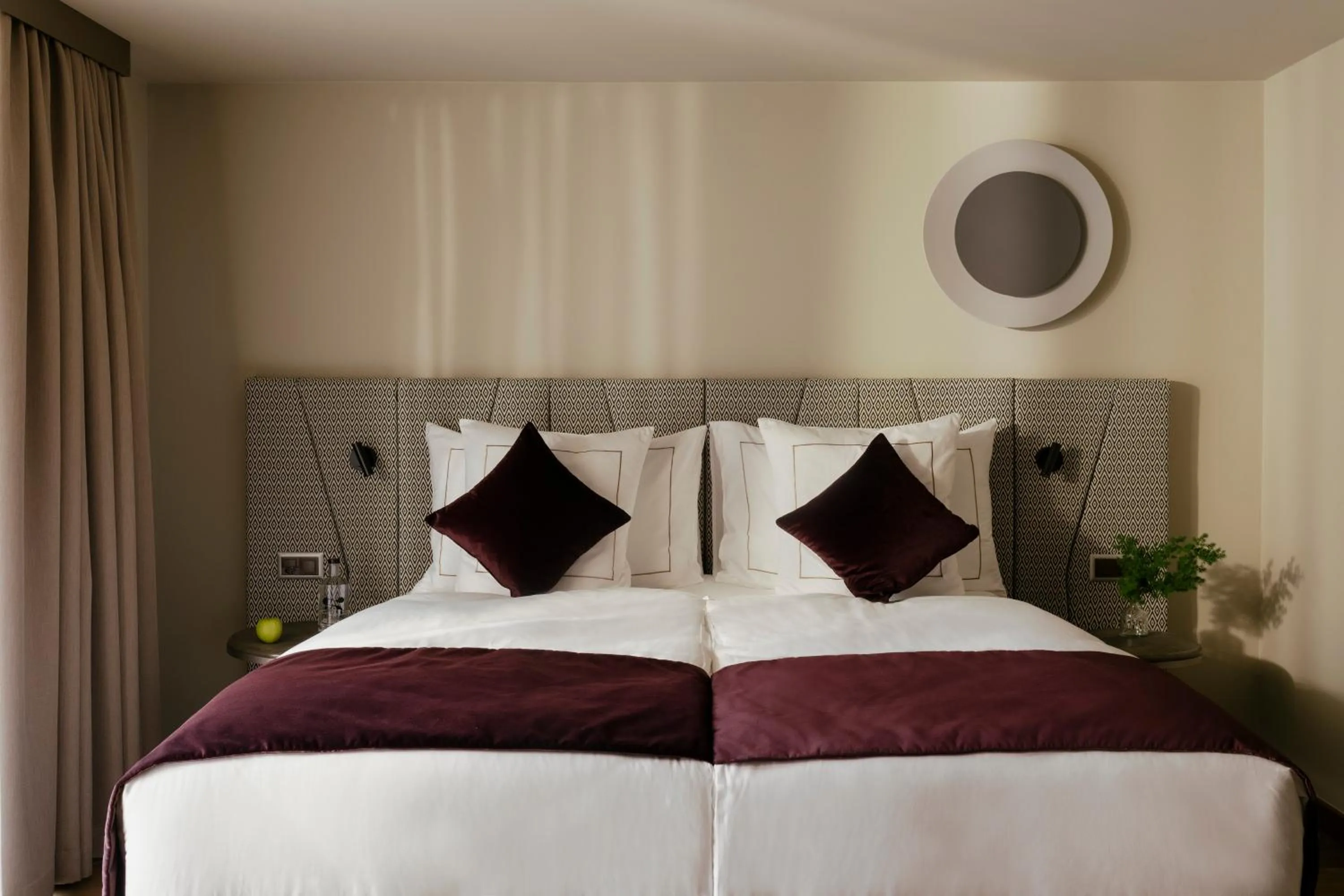 Bed in SCHLOSS Zermatt - CBD & Adaptogenic Spa and Sport Hotel