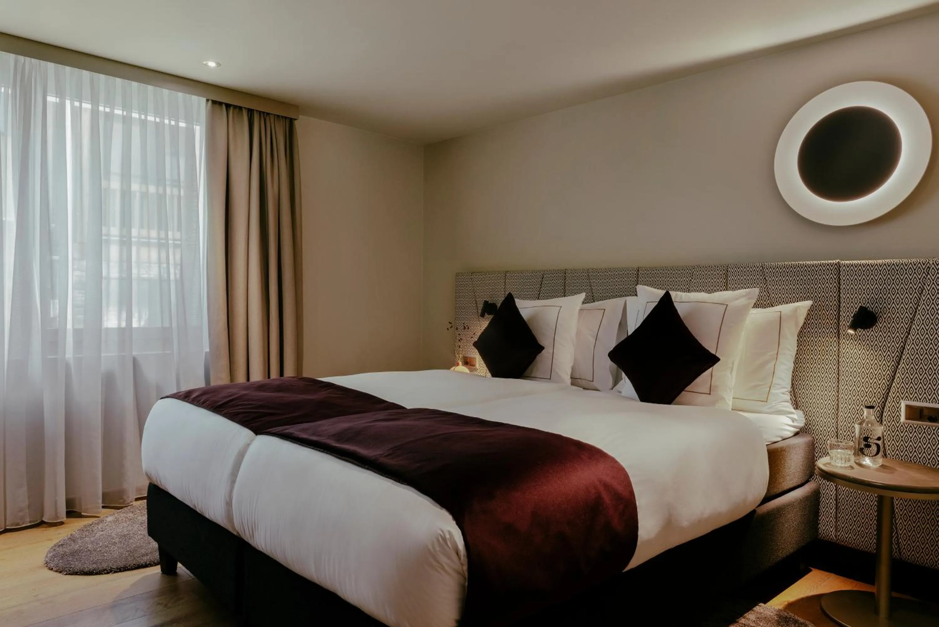 Bed in SCHLOSS Zermatt - CBD & Adaptogenic Spa and Sport Hotel