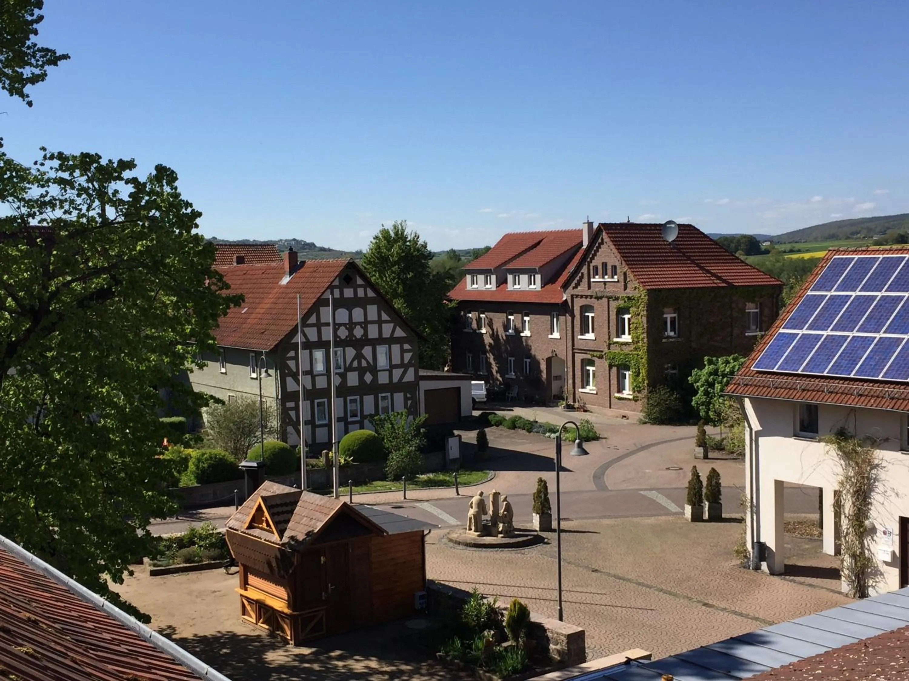 Quiet street view in Landgasthof-Hotel Zur Linde