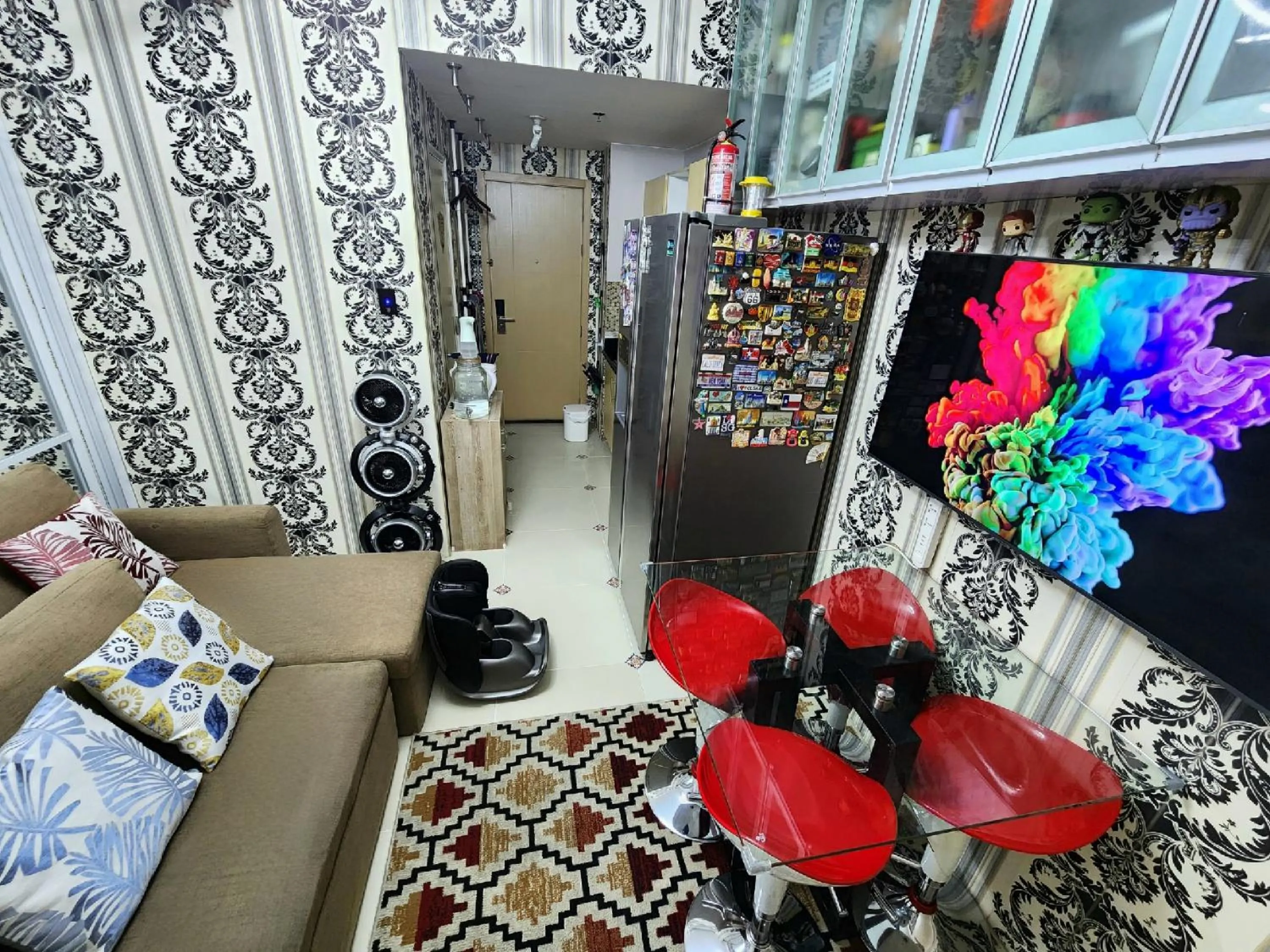 TV and multimedia in High-Tech Studio at Grass Residences -2 persons only, Quezon City