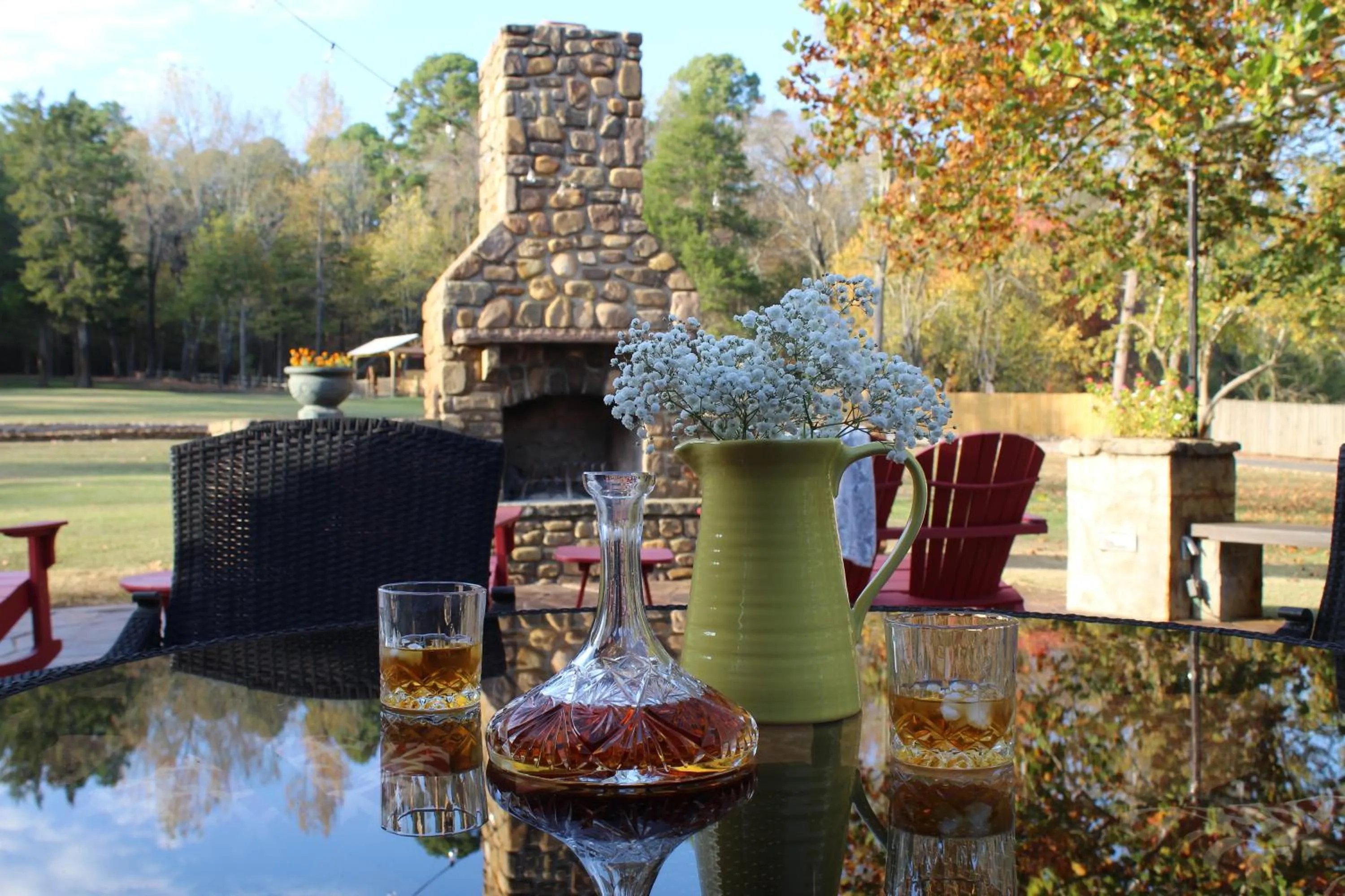 Patio in Hilltop Manor B&B