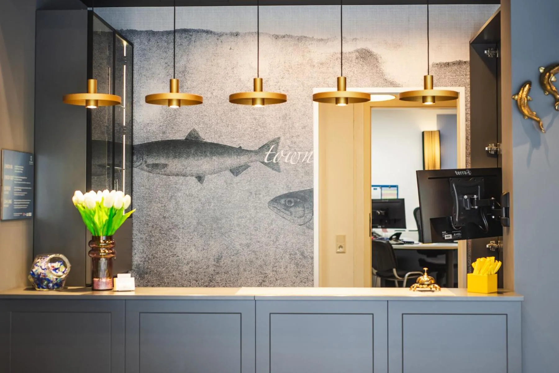 Lobby or reception in City Hotel