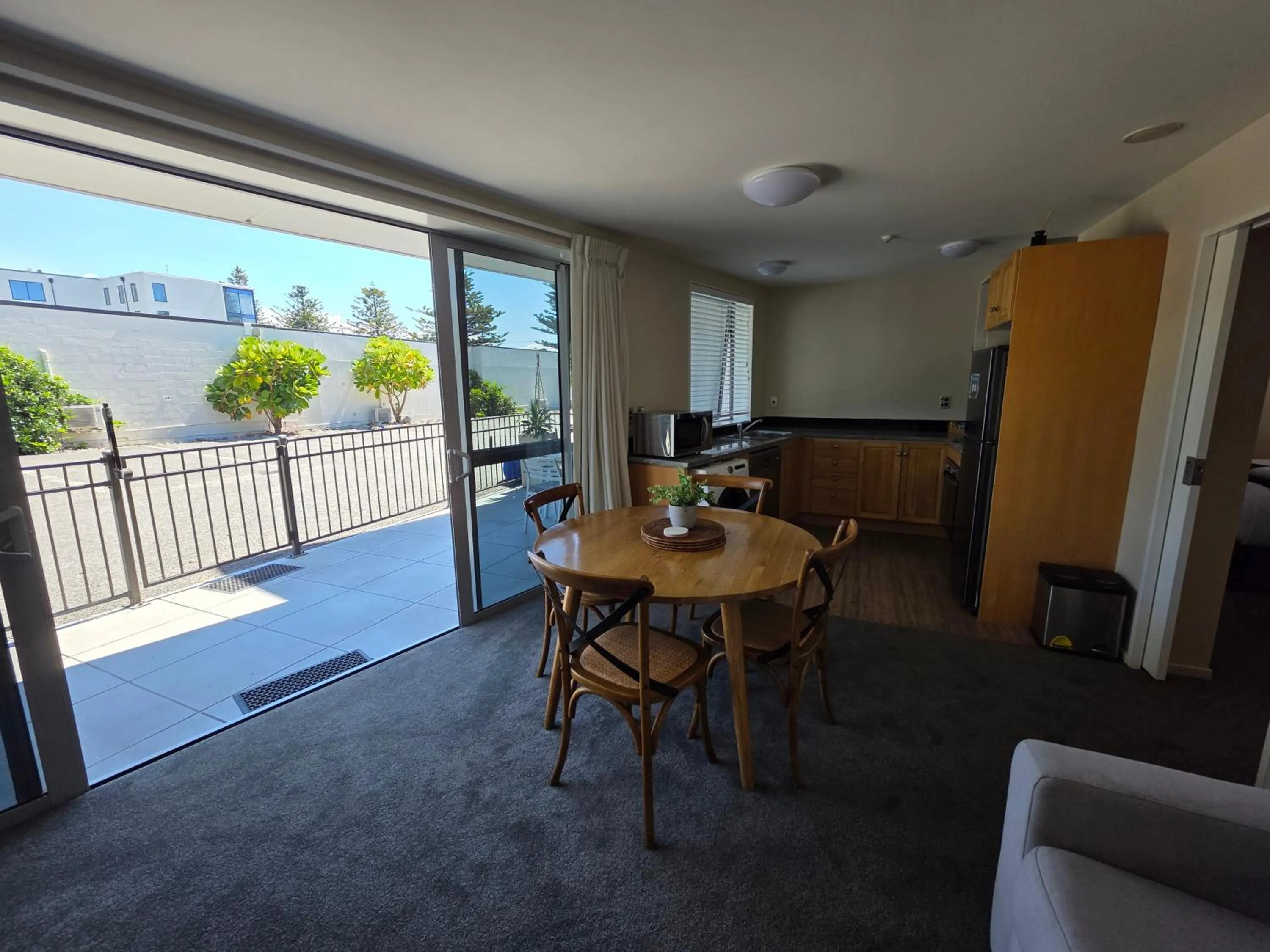 Patio in Kaikoura Waterfront Apartments