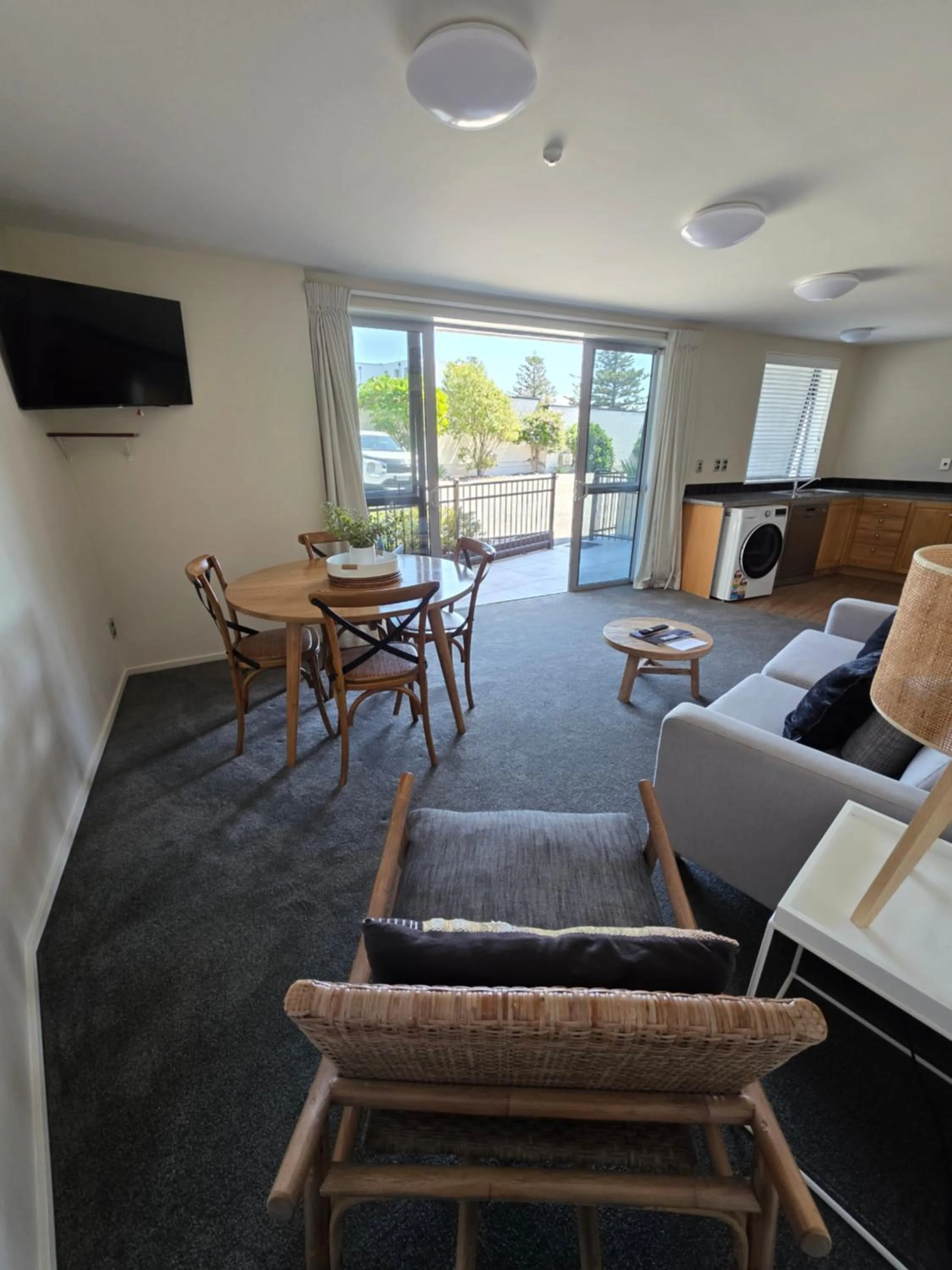 Living room in Kaikoura Waterfront Apartments