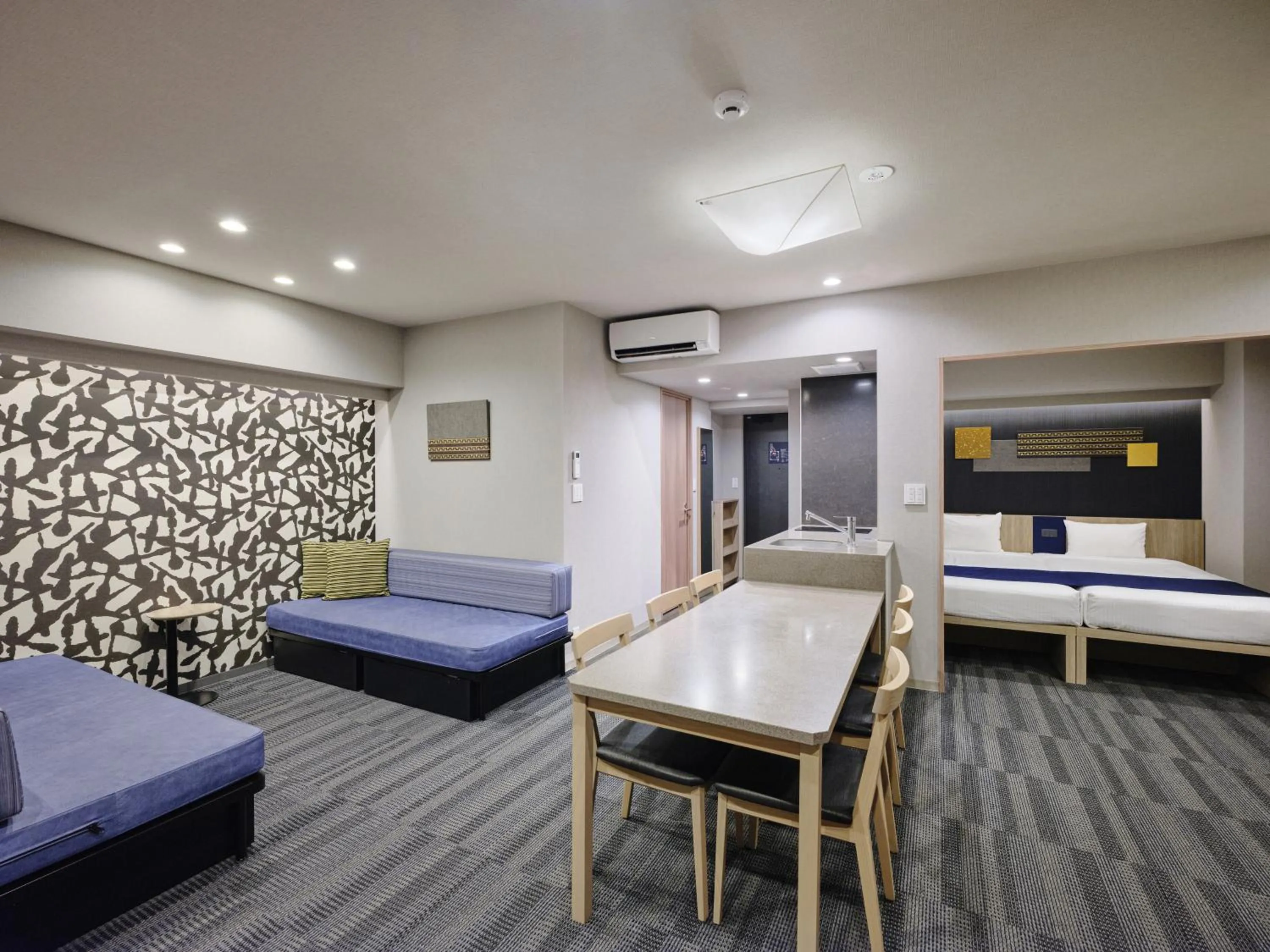 Bed in MONday Apart Premium HAMAMATSUCHO