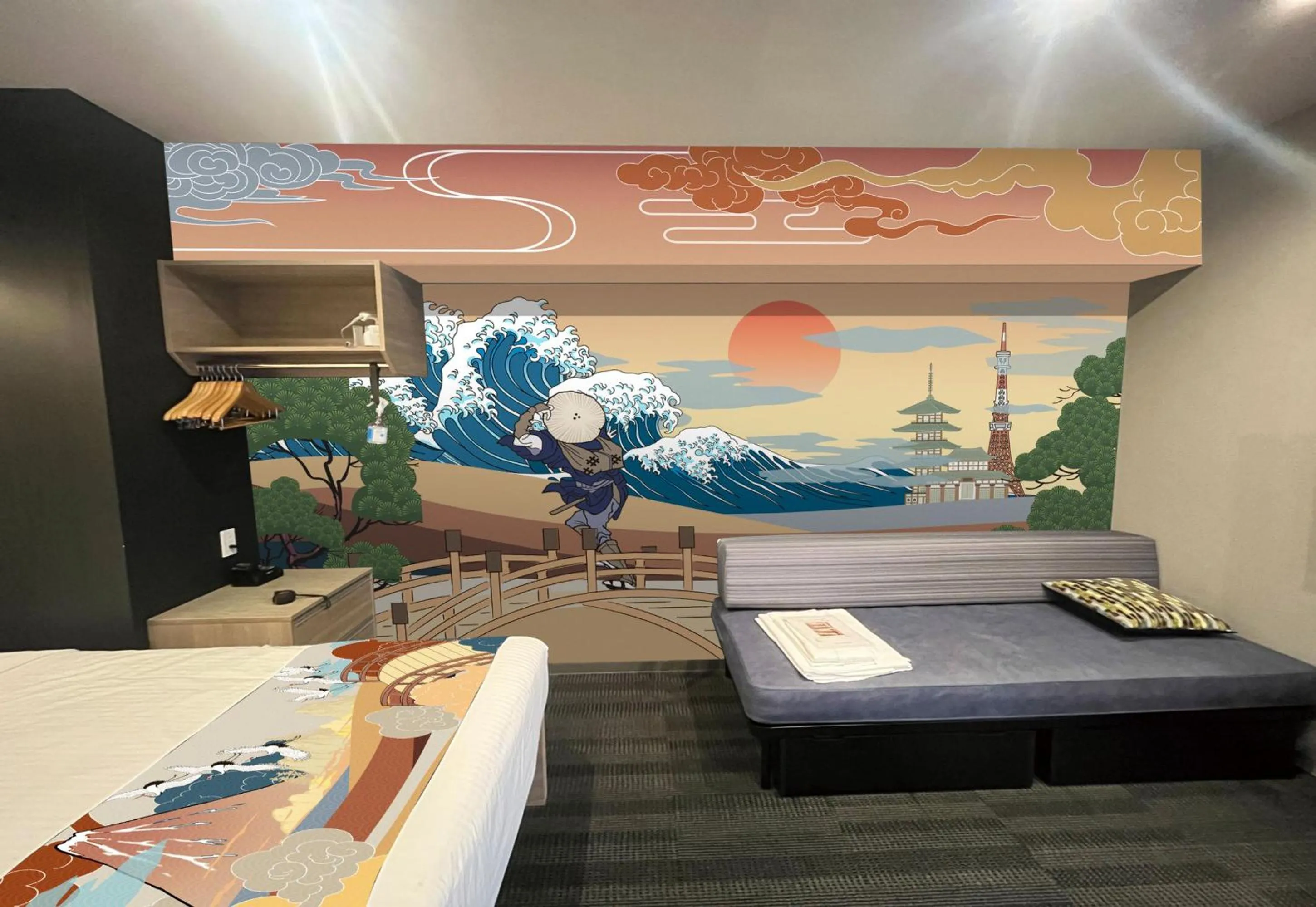 Photo of the whole room, Bed in MONday Apart Premium HAMAMATSUCHO