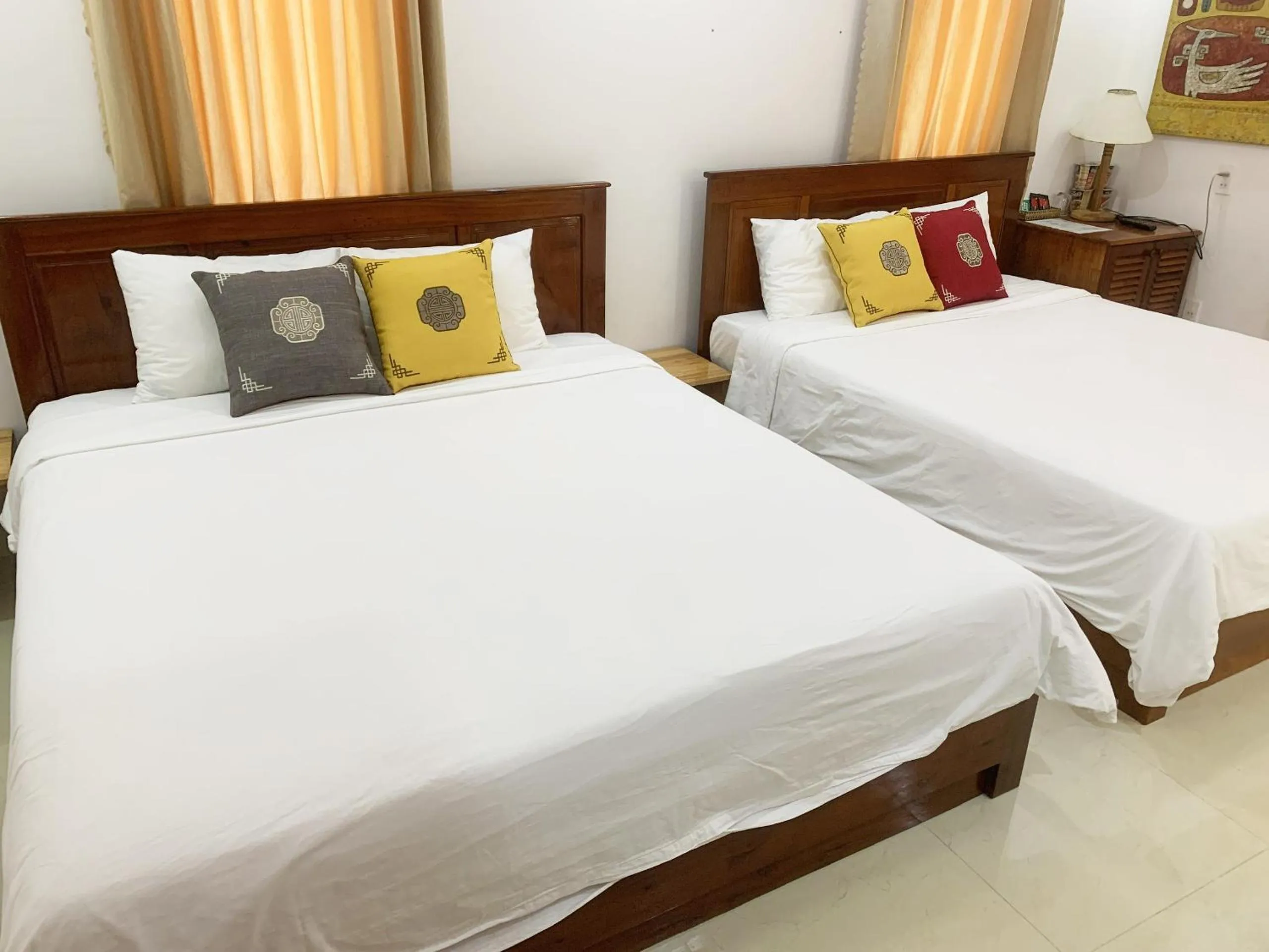 Bed in Hoi An Town Of Viet House Homestay