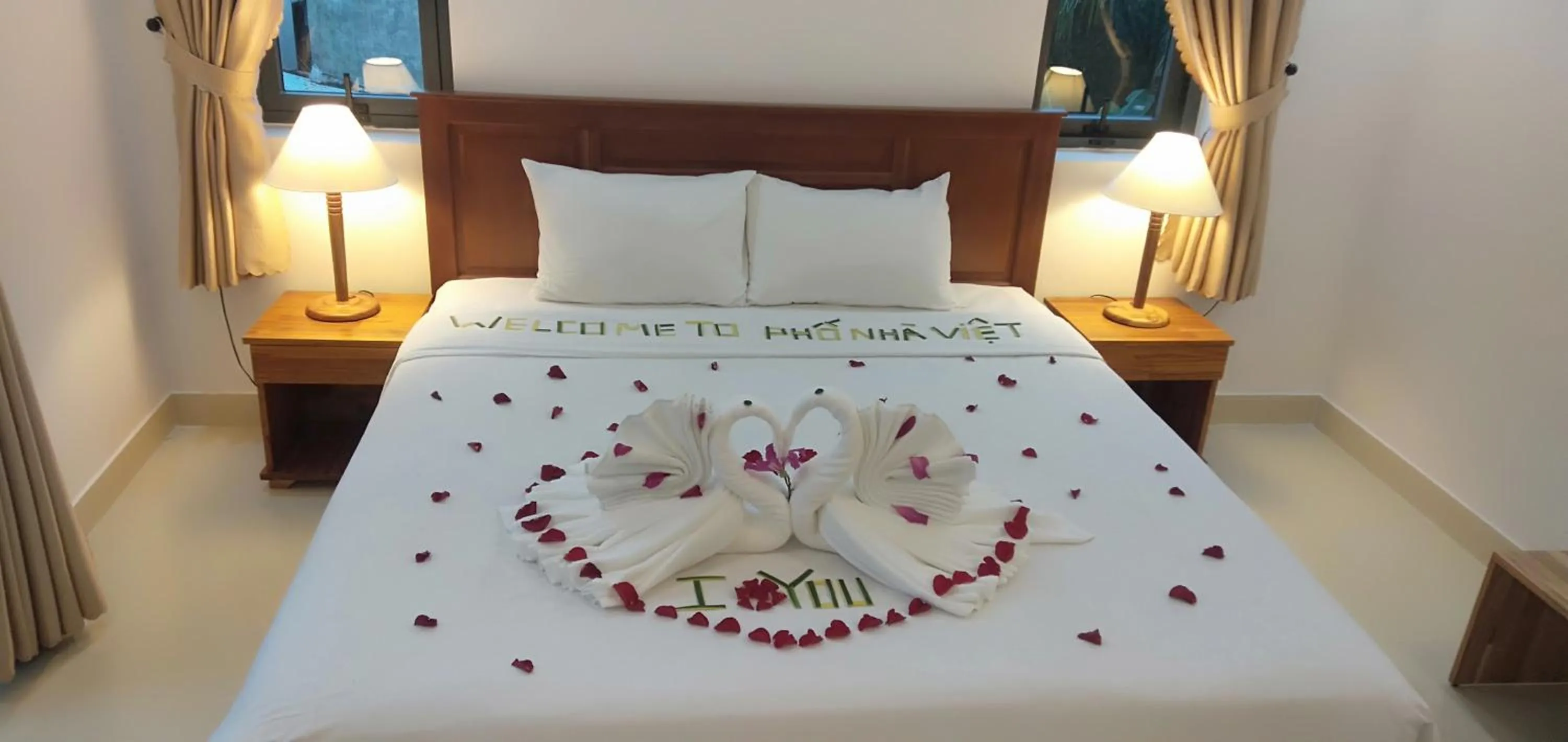 Bed in Hoi An Town Of Viet House Homestay