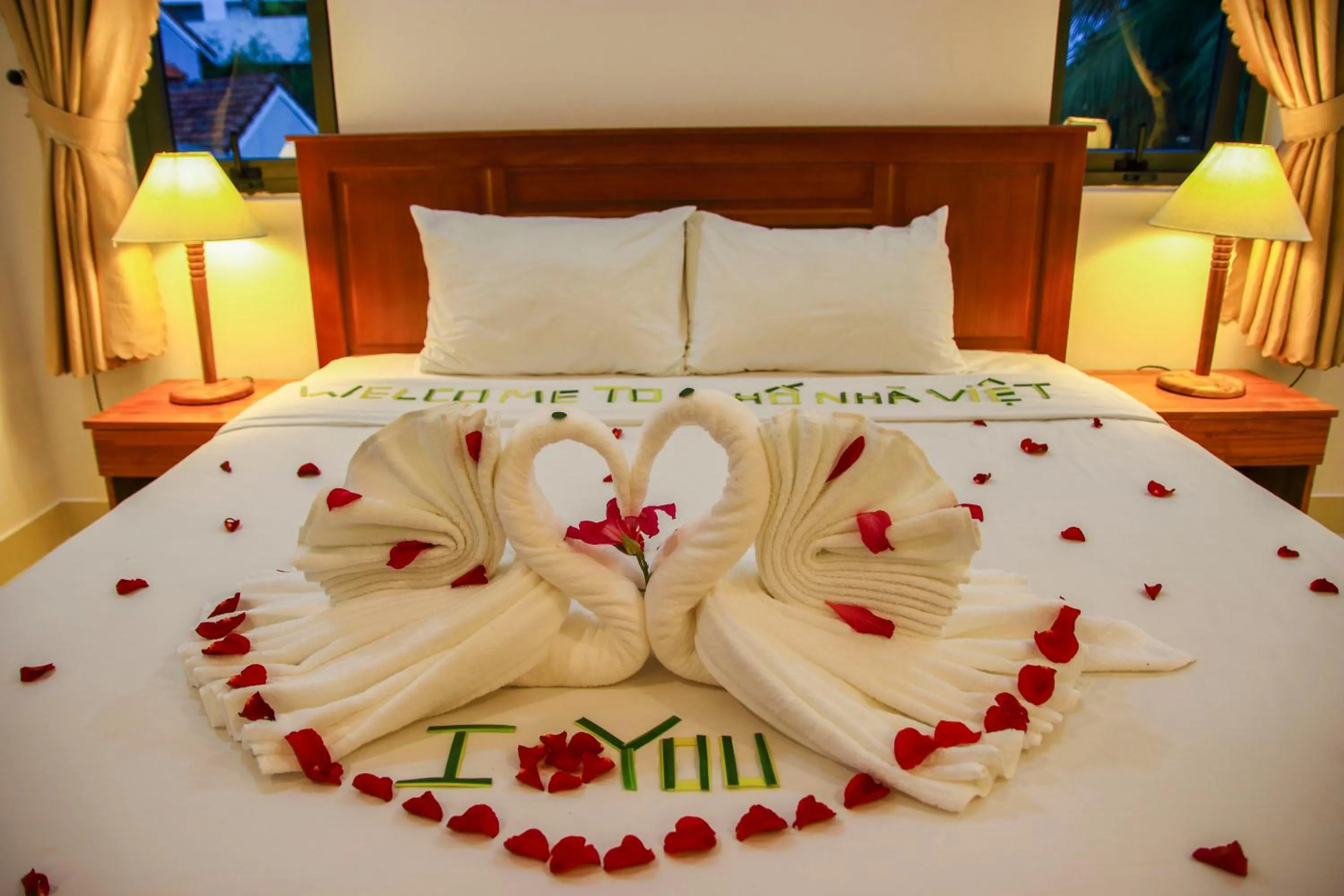 Bed in Hoi An Town Of Viet House Homestay