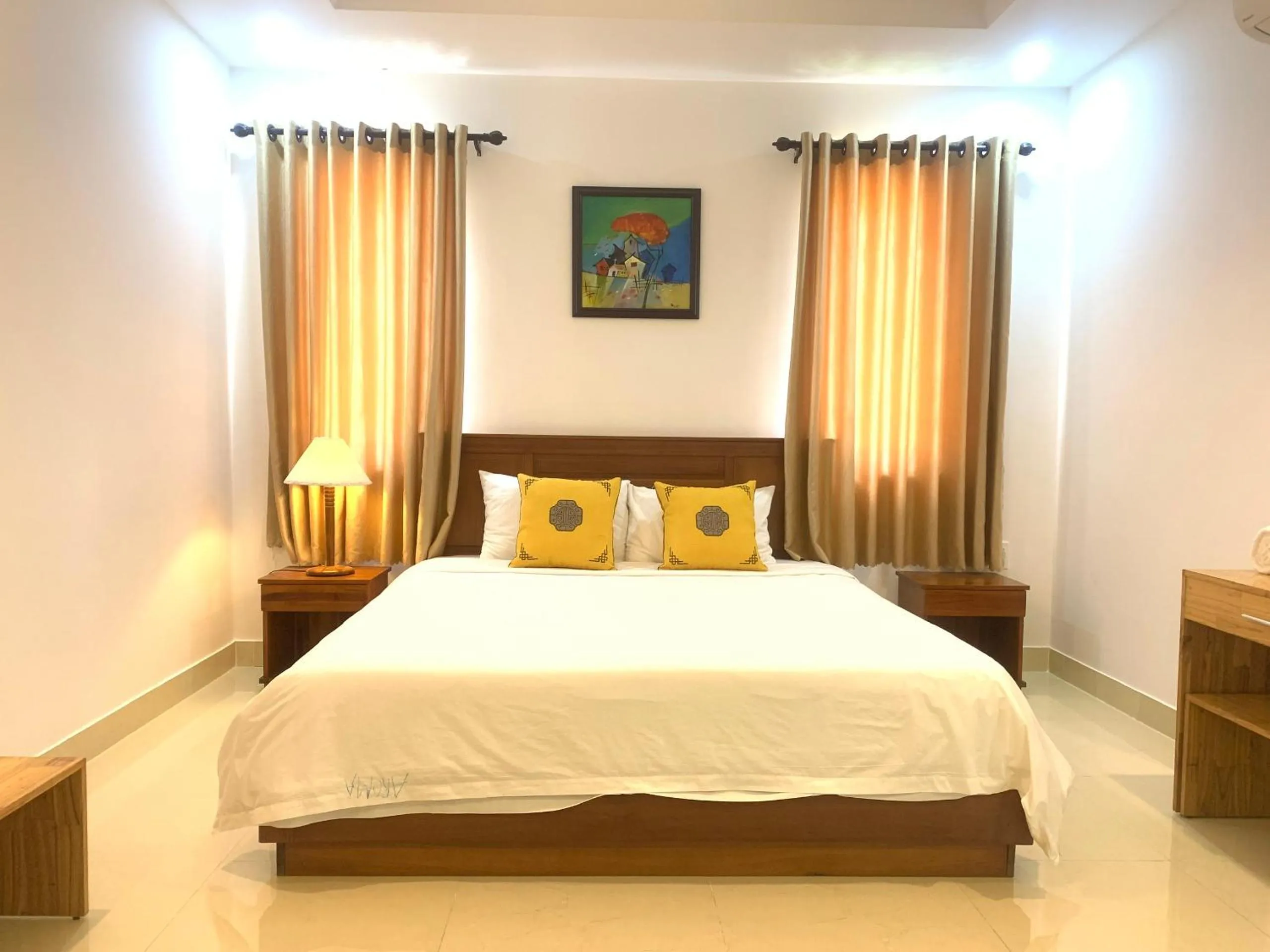 Bed in Hoi An Town Of Viet House Homestay