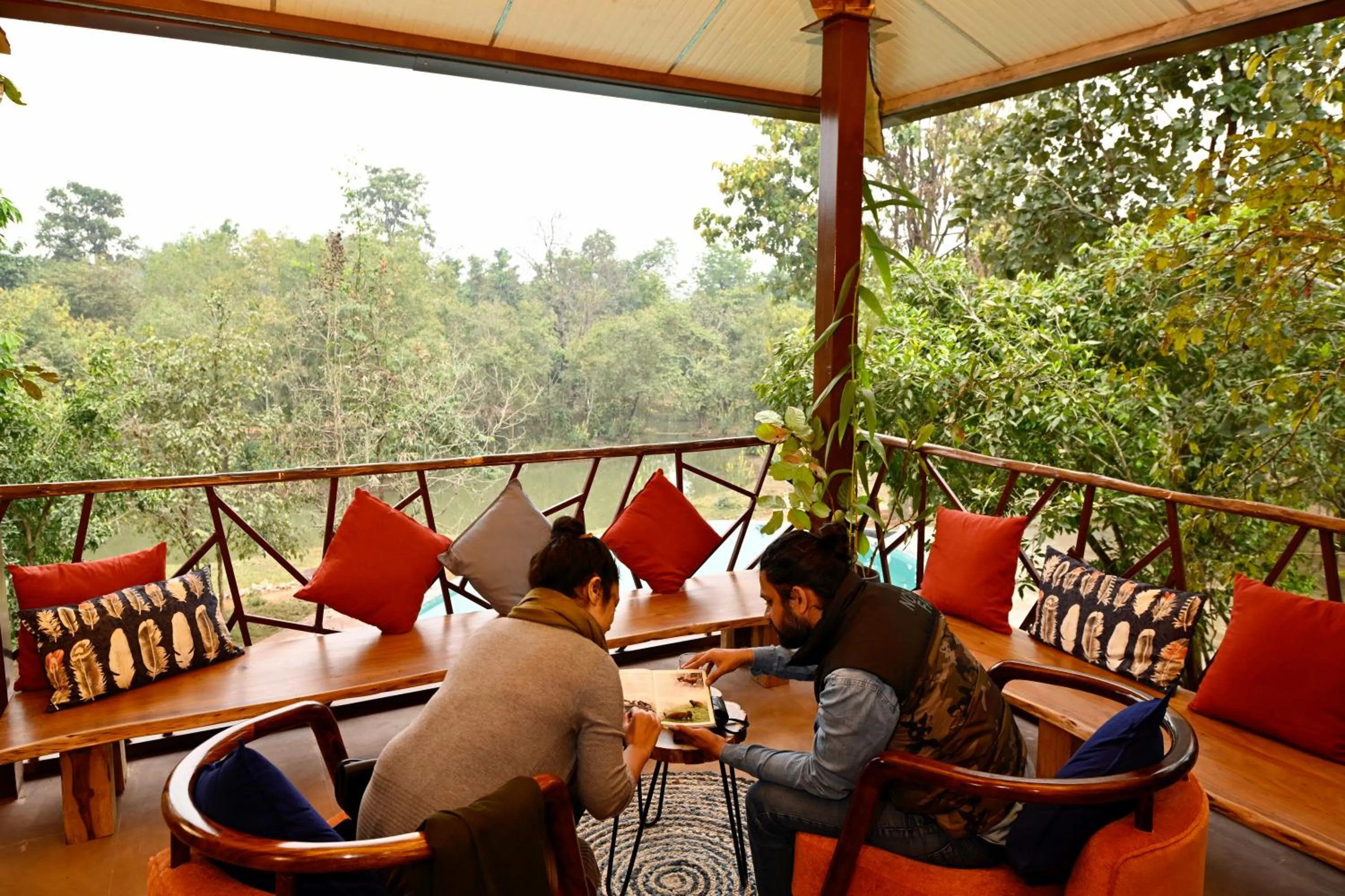 Balcony/Terrace in Kanha Jungle Camp