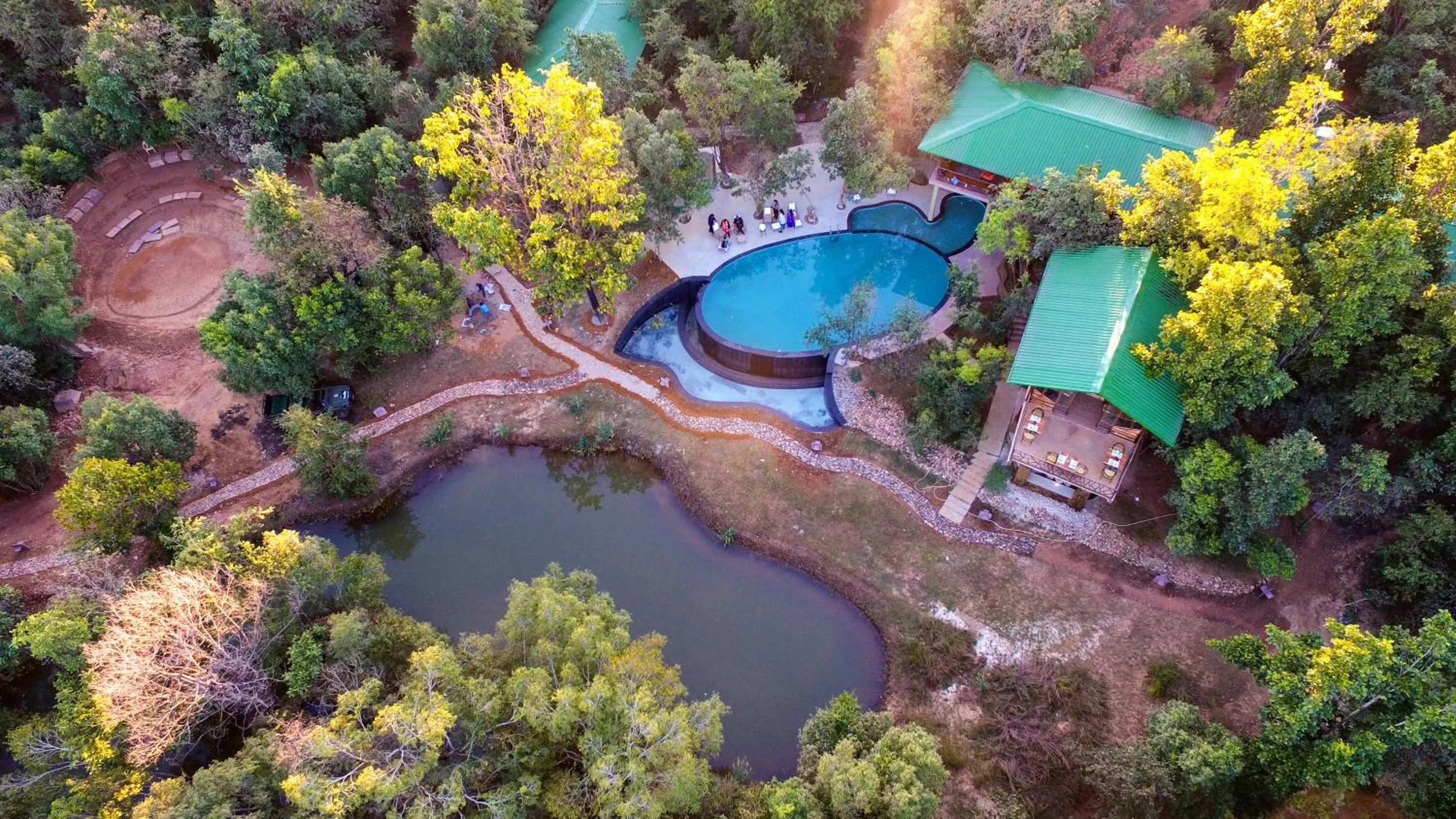 Bird's eye view in Kanha Jungle Camp