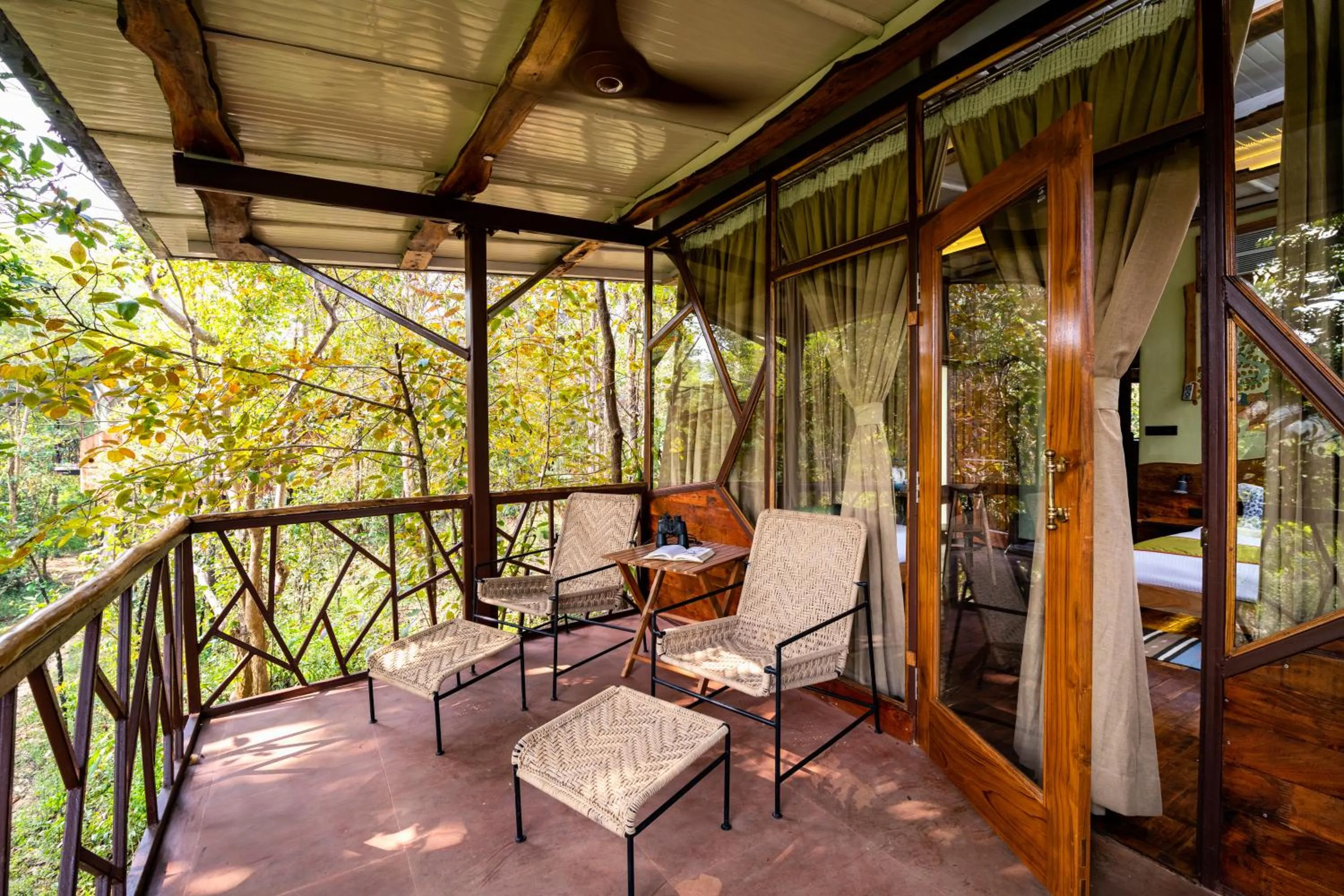 Balcony/Terrace in Kanha Jungle Camp