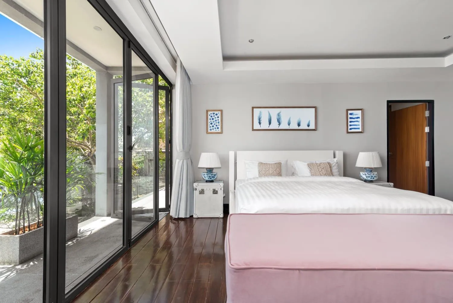 Bed in Villa Samayra - An Oceanfront Pool Villa, Koh Samui