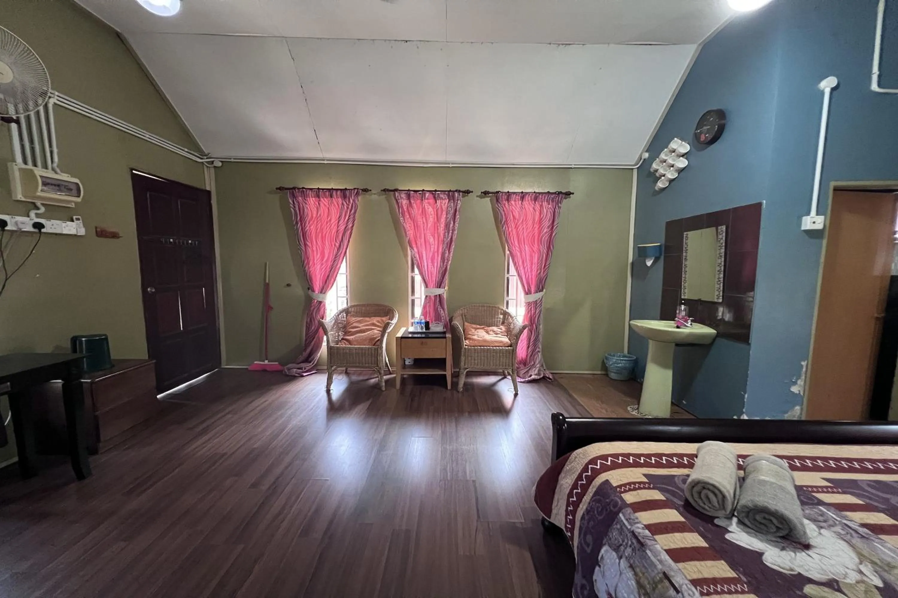 Photo of the whole room, Bed in Nurbayu Chalet, Kemaman
