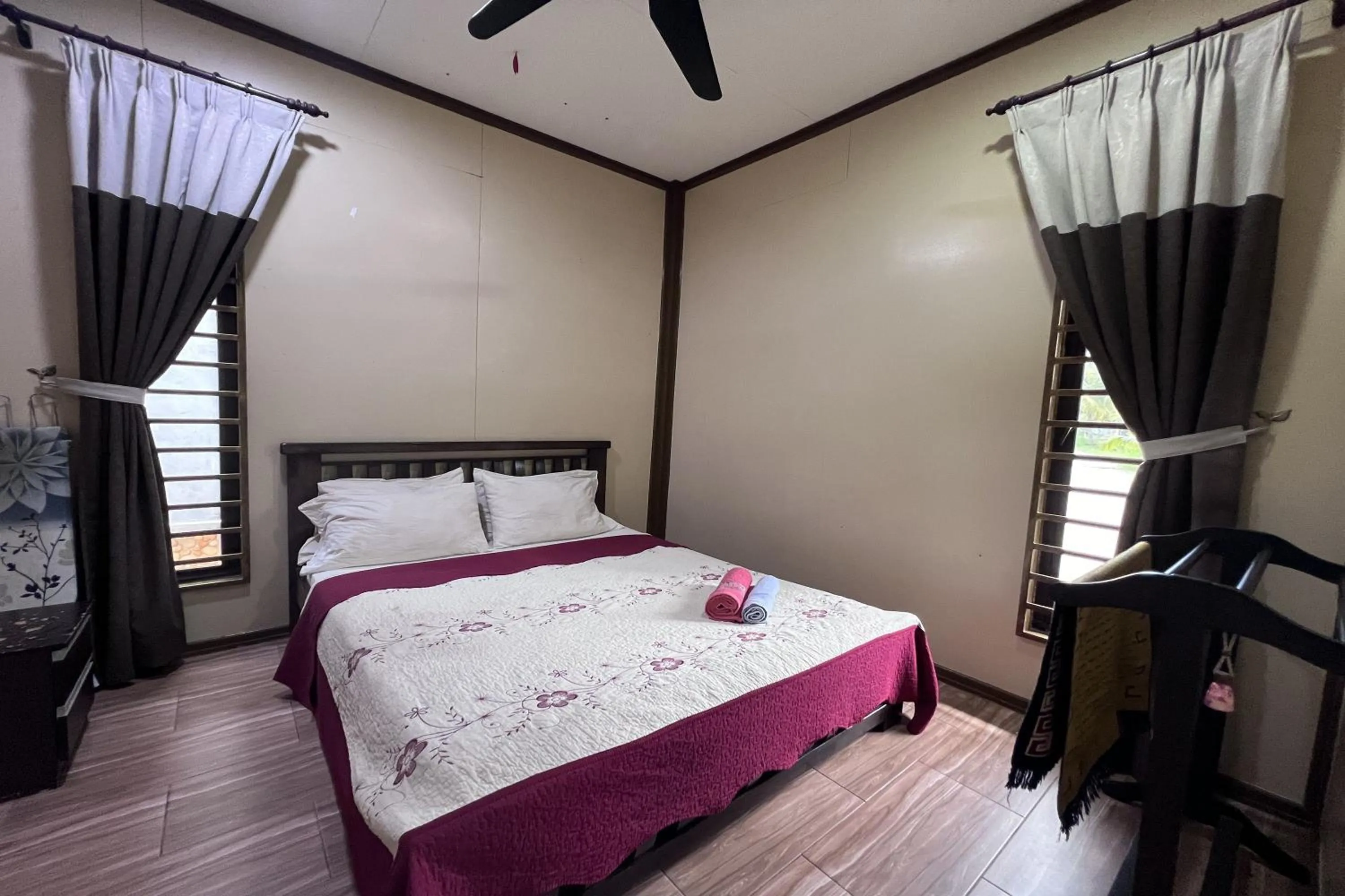 Photo of the whole room, Bed in Nurbayu Chalet, Kemaman